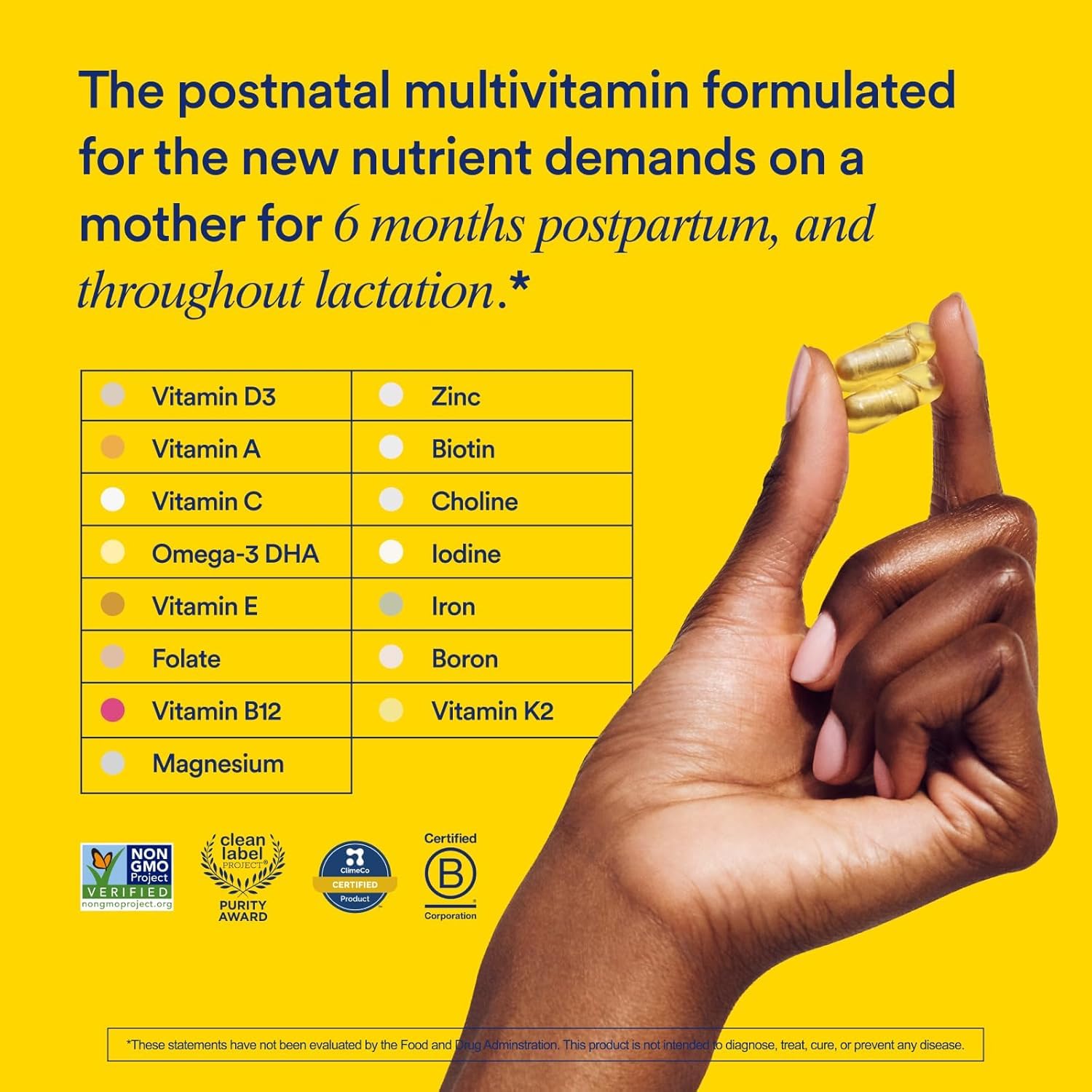 Ritual Essential for Women Postnatal Multivitamin - Postpartum Vitamin - Omega-3 DHA & Choline for Lactation Support, Vitamin A, C, D3 & Zinc Ritual buy supplements canada