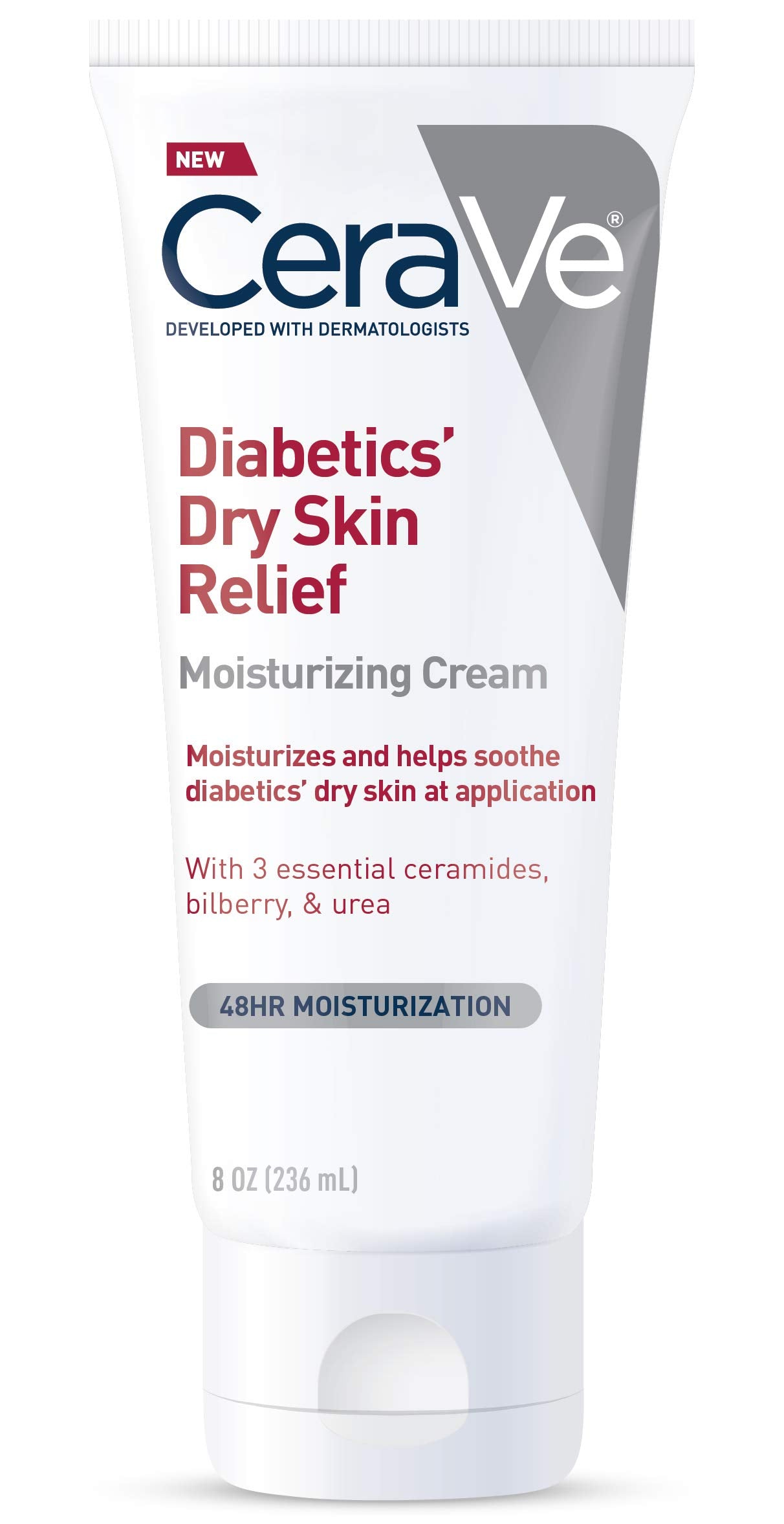 CeraVe Moisturizing Cream for Diabetics’ Dry Skin, Urea Cream with Bilberry for Face and Body, Fragrance Free CeraVe buy supplements canada