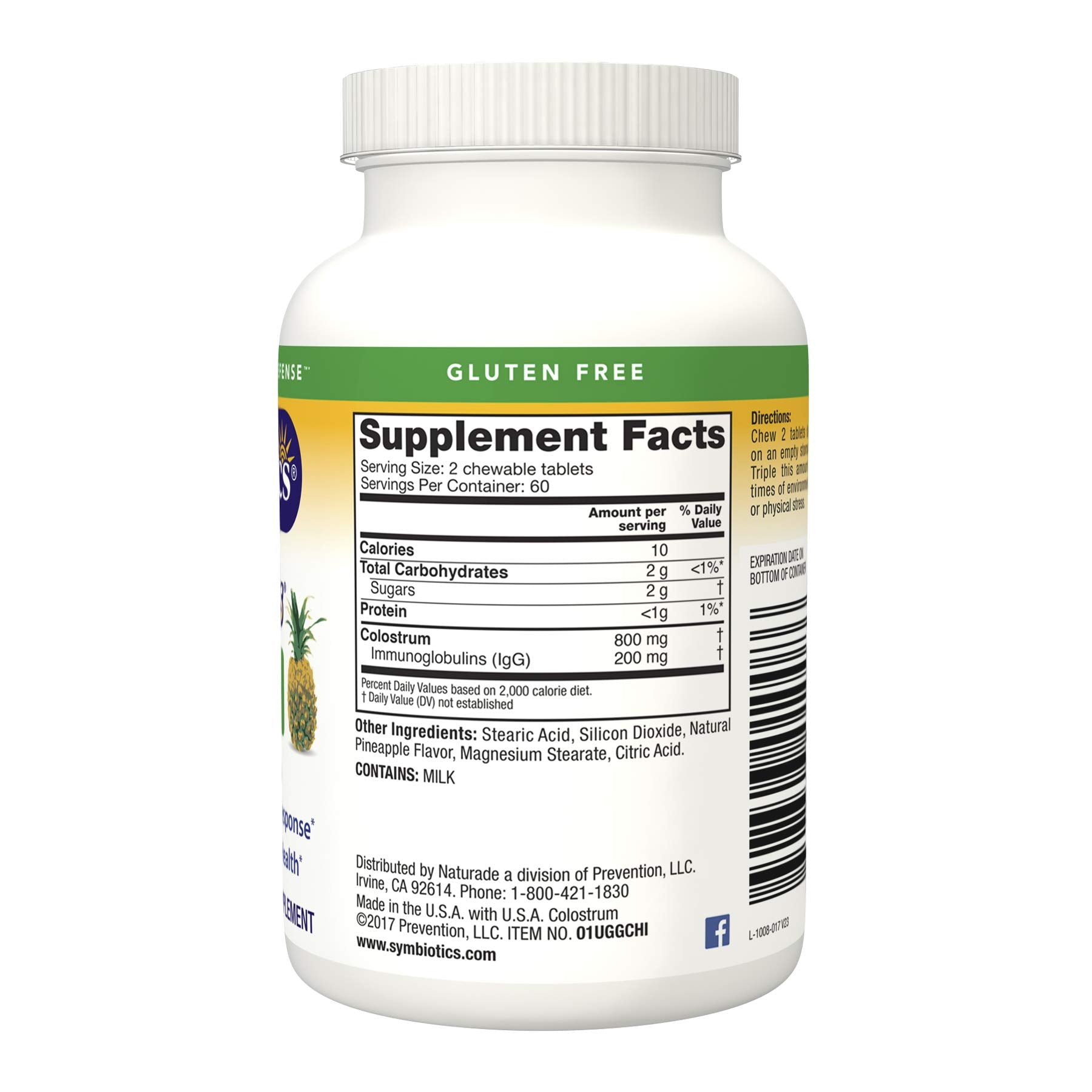 Symbiotics Immunity Support Colostrum Plus Chewables (Pineapple) Symbiotics buy supplements canada