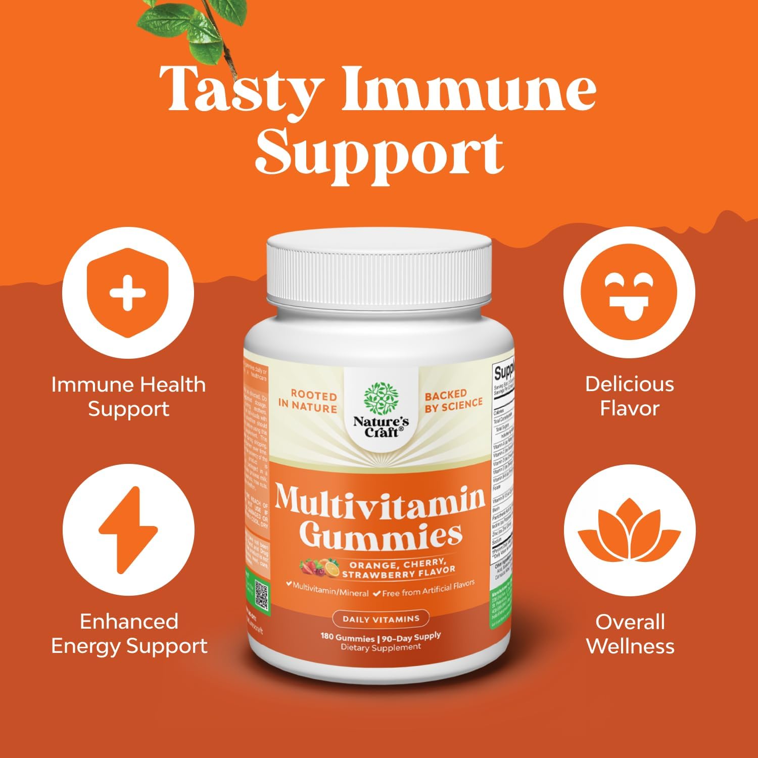 Potent Daily Multivitamin Gummies for Adults - Wellness Blend of Vitamin D A C E B12 Zinc and Biotin - Adult Vitamin Gummy for Energy and Immune Health Natures Craft buy supplements canada