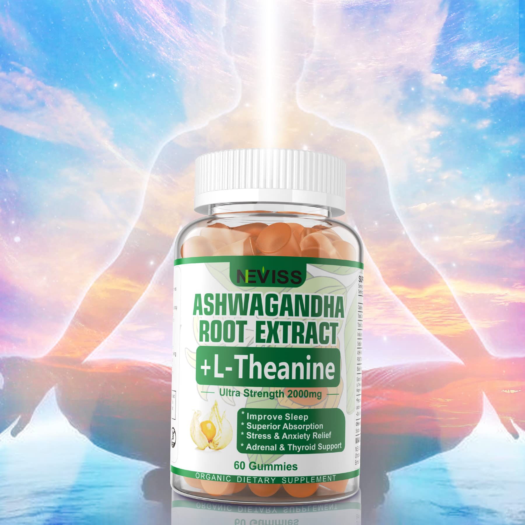 NEVISS Ashwagandha Gummies 2000mg, Feel Refreshed, Plus Proprietary Blend NEVISS buy supplements canada