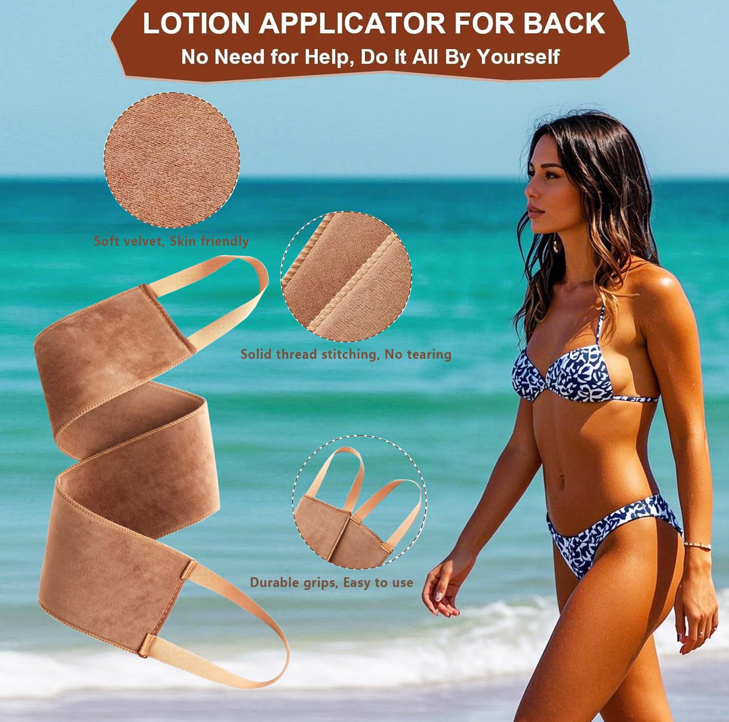 4 in 1 Luxury Velvet Tanning Mitt Self Tanning Mitt Applicator Self Tanner Brush Self Tanner Back Applicator ANSPHIE buy supplements canada