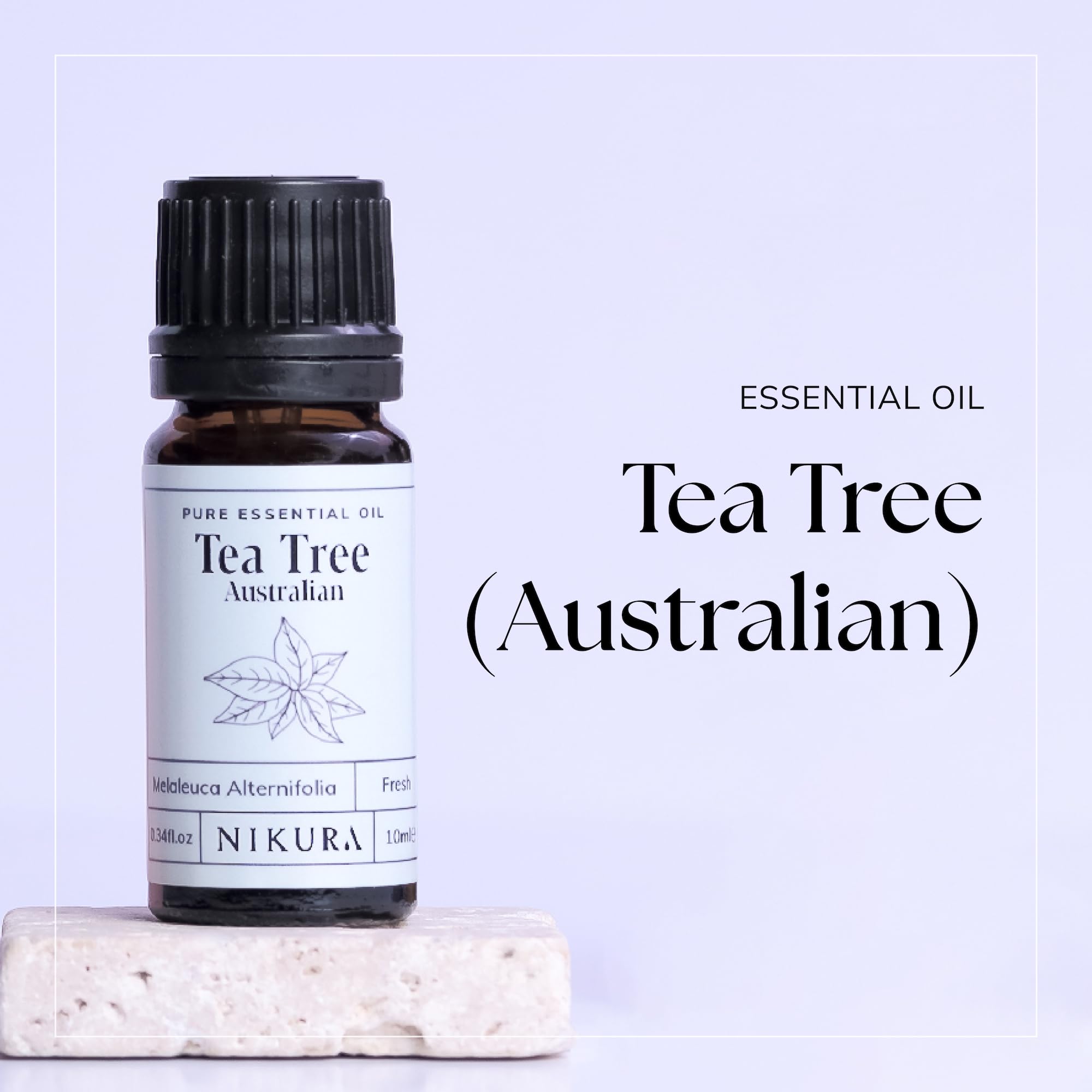 Nikura Pure Australian Tea Tree Essential Oil for Skin, Nail Fungus, Face, Hair, Acne nikura buy supplements canada