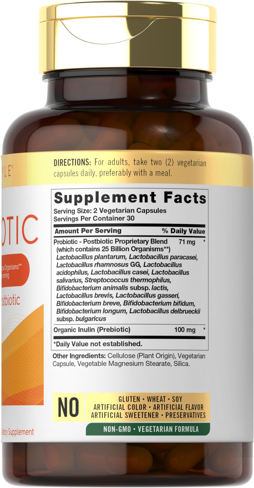 Carlyle Probiotic with Prebiotics & Postbiotics | 25 Billion CFU | 60 Capsules | Supplement for Women & Men | Powder Pills Carlyle buy supplements canada