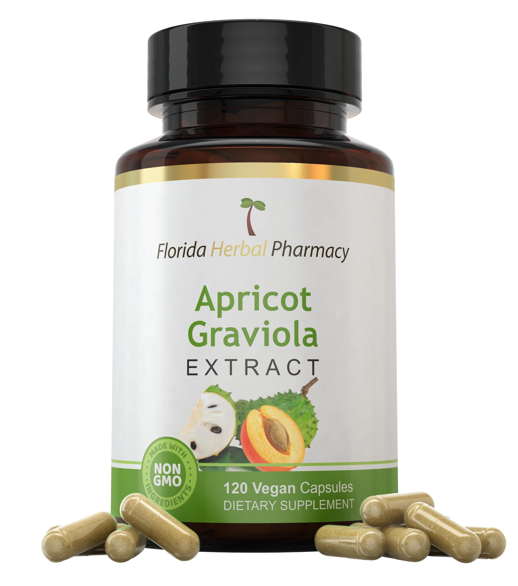 Florida Herbal Pharmacy, Apricot-Graviola Supplement Capsules 10:1 (120 Capsules), 1000 mg Serving (Pack of 1) Florida Herbal Pharmacy buy supplements canada