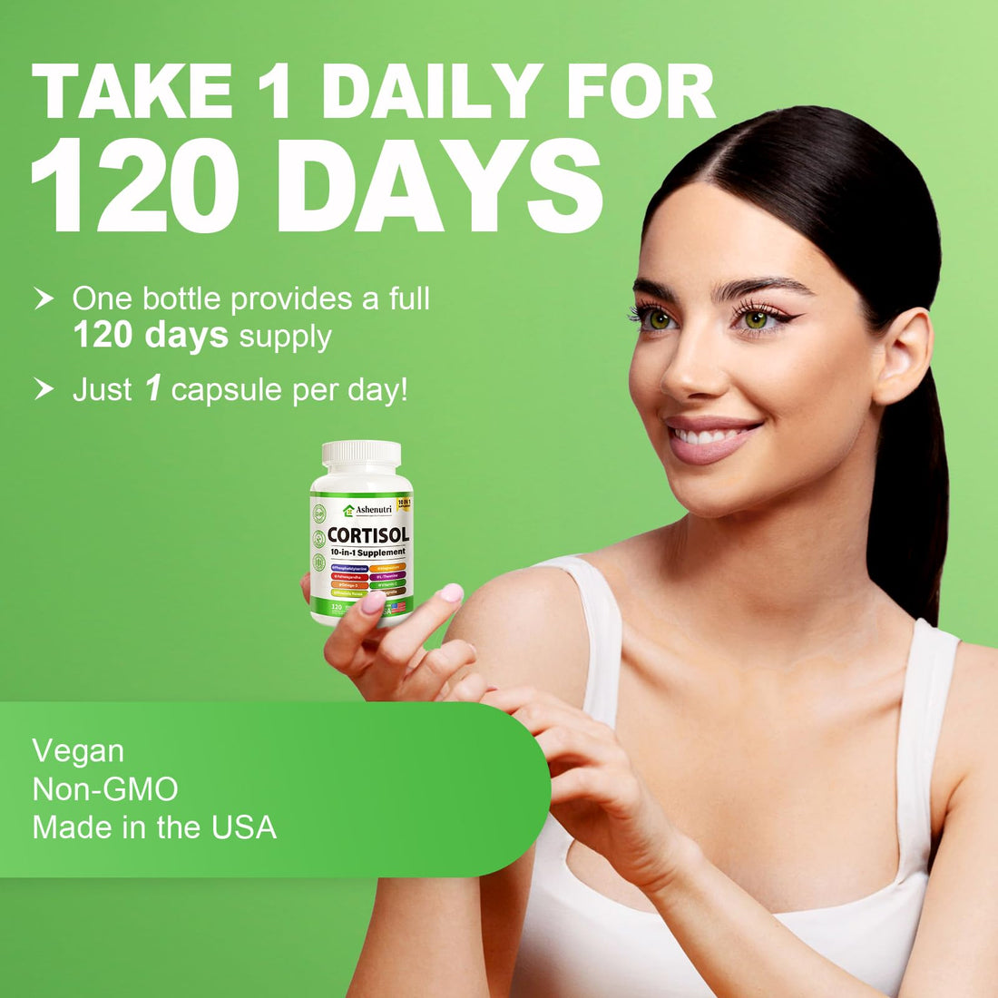 Ashenutri 10-in-1 Cortisol Supplement with Magnesium,Ashwagandha,Rhodiola Rosea,L Theanine,Hormone Balance for Women 120 Vegan Capsules Ashenutri buy supplements canada