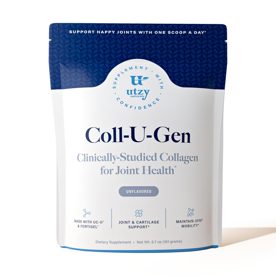 Utzy Naturals Coll-U-Gen | Joint Support Supplement | with Type II Undenatured Collagen (UC-II®) & Fortigel® | Unflavored Powder | 30 Servings Utzy Naturals buy supplements canada