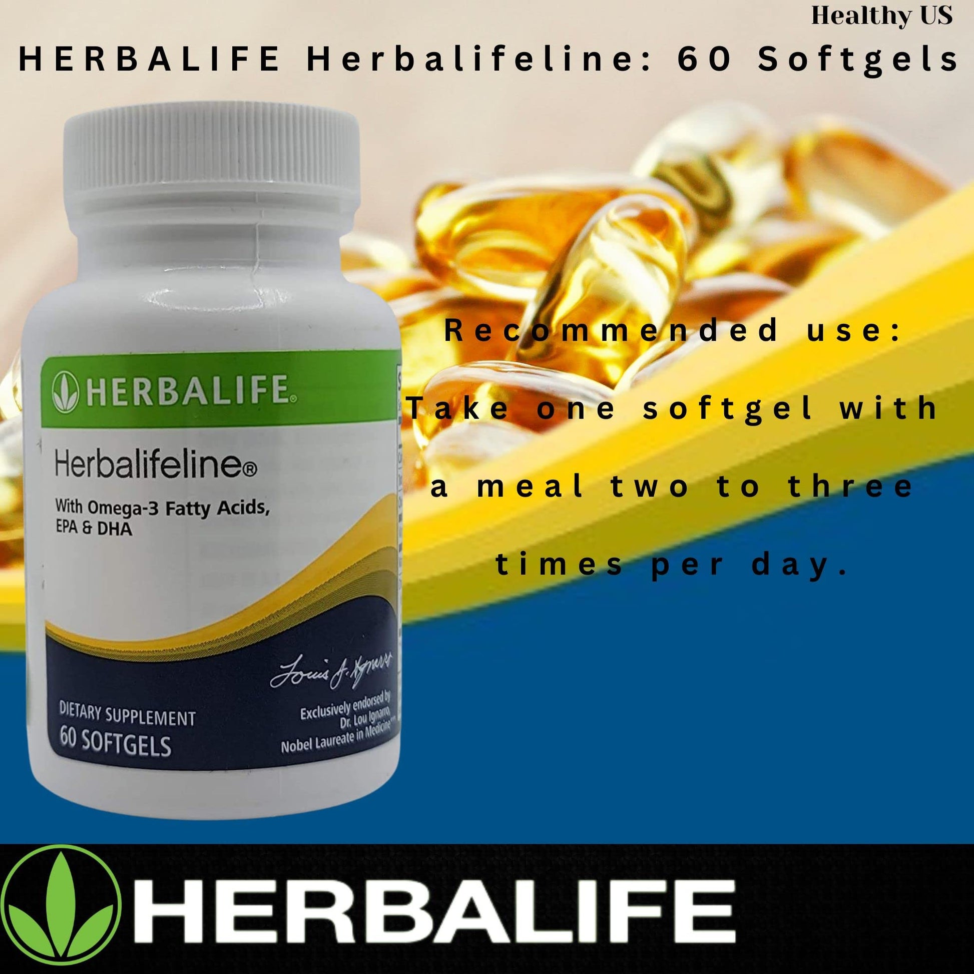 Herbalife Herbalifeline: 60 Softgels with Vitamin E, Marine Lipid Complex, Omega-3 Fatty Herbalife buy supplements canada