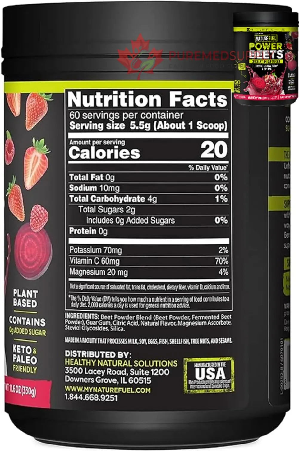 Amazing Grass Greens Blend Superfood: Super Greens Powder Smoothie Mix for Boost Energy, 60 Servings & Nature Fuel Power Beets Powder, Beet Root Powder, Support Natural Energy, 60 Servings Healthy Delights buy supplements canada
