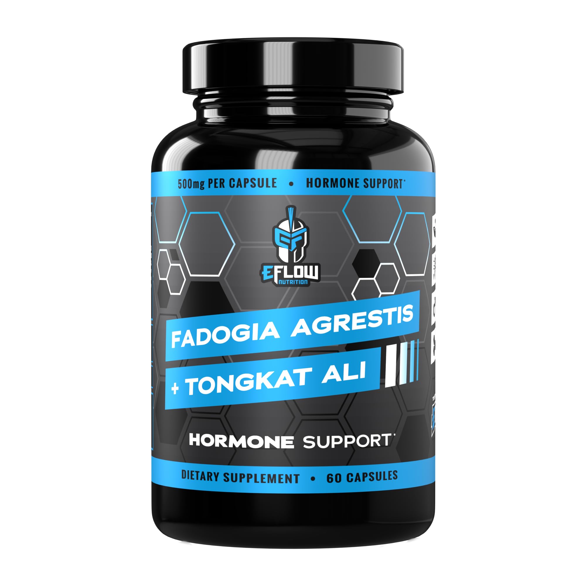 eFlow Nutrition Fadogia Agrestis + Tongkat Ali - [2-in-1] Natural Performance Supplement for Health and Wellness - Hormone, Energy, & Mood Support - Extract Powder (60 Capsules) eFlow Nutrition buy supplements canada