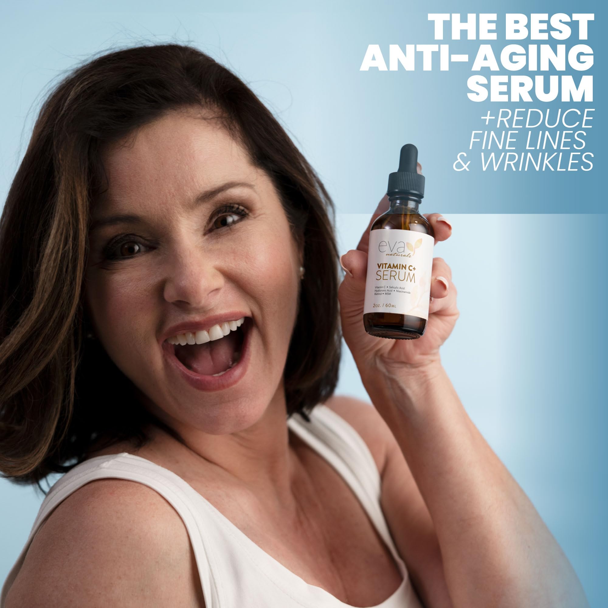 Eva Naturals Vitamin C Serum for Face – Anti Aging Dark Spot Remover & Corrector with Retinol, Hyaluronic Acid Eva Naturals buy supplements canada