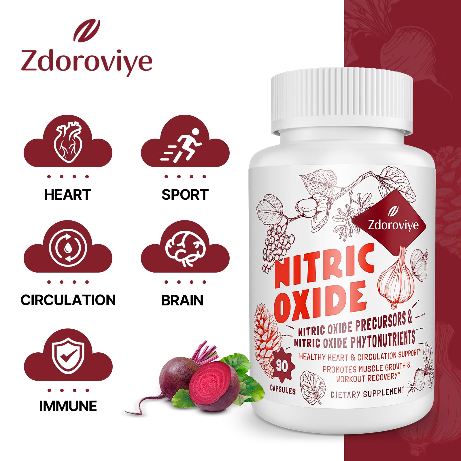 Zdoroviye Nitric Oxide Supplement for Men Women, Nitric Oxide Precursor & Nitric Oxide Zdoroviye buy supplements canada