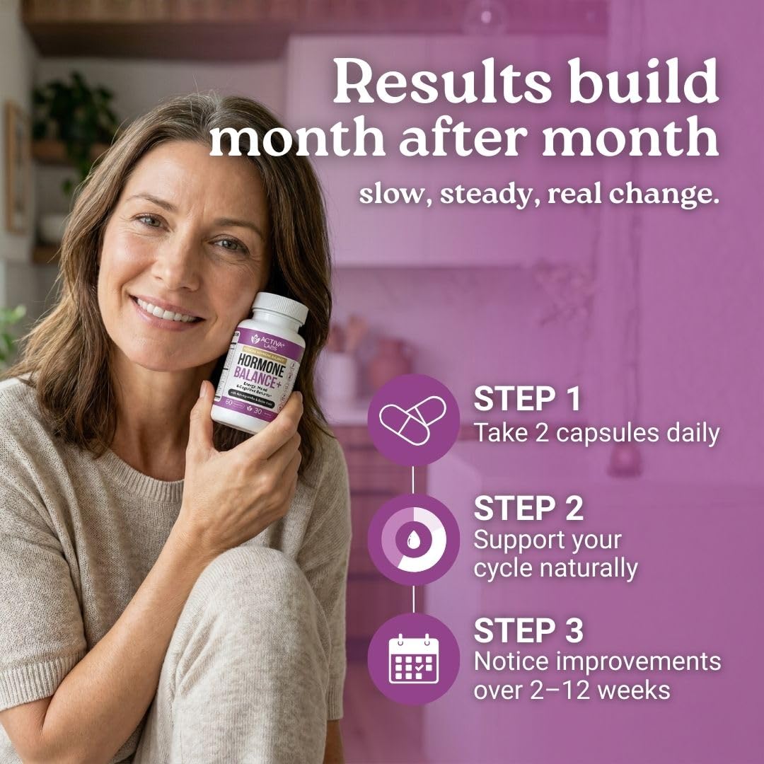Activa Labs+ Hormone Balance for Women | Boost Energy, Mood, Libido and Focus | Supports Cycle&Menopause Comfort | Gluten, Soy&Lactose Free | 30 Day Supply Activa Labs buy supplements canada