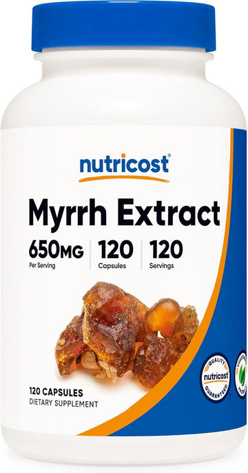 Nutricost Myrrh Extract Capsules 650 MG, 120 Capsules - Gluten Free Nutricost buy supplements canada