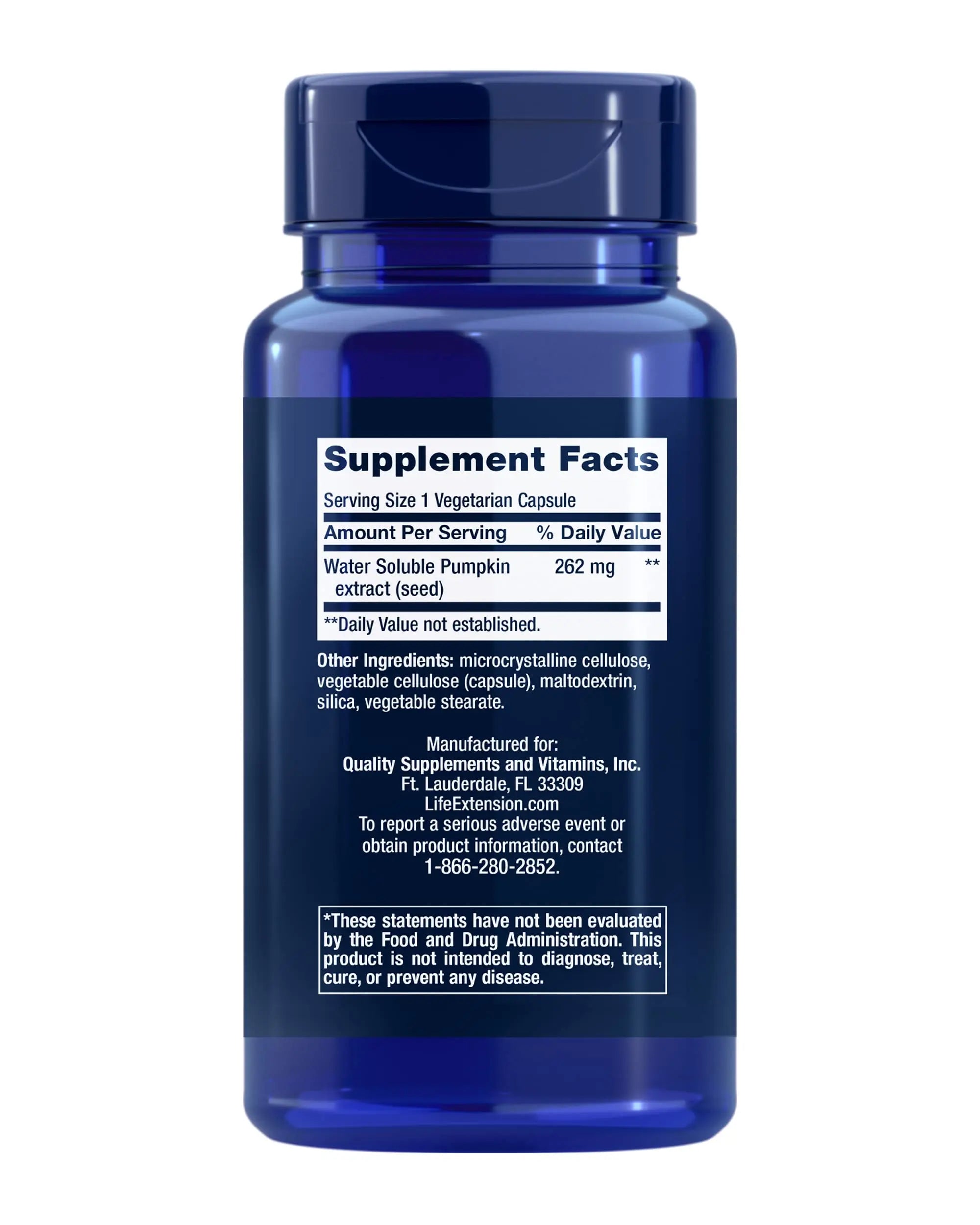Life Extension Water-Soluble Pumpkin Seed Extract, Promotes Prostate & Urinary Tract Health, Bladder Health Support, Men, Women, Gluten-Free, Non-GMO, Vegetarian, 60 Capsules Life Extension buy supplements canada