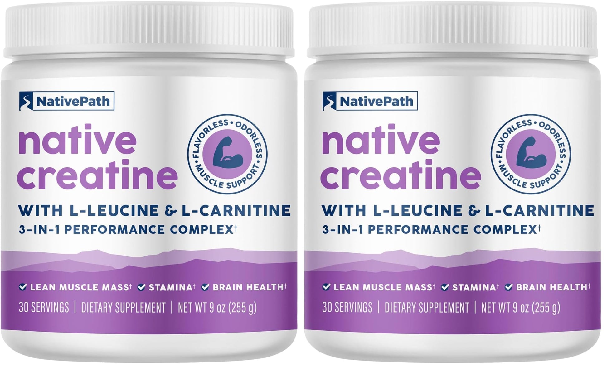NativePath Creatine Monohydrate Powder with L-Leucine & L-Carnitine - Muscle Building Supplement for Men & Women - 30 Servings (Pack of 2) NativePath buy supplements canada