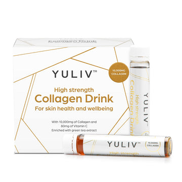 Yuliv High-Dosage Hydrolyzed Collagen Drink - Liquid Collagen Peptides (10000 mg) with Vitamin C for Hair, Skin, and Nails Yuliv buy supplements canada