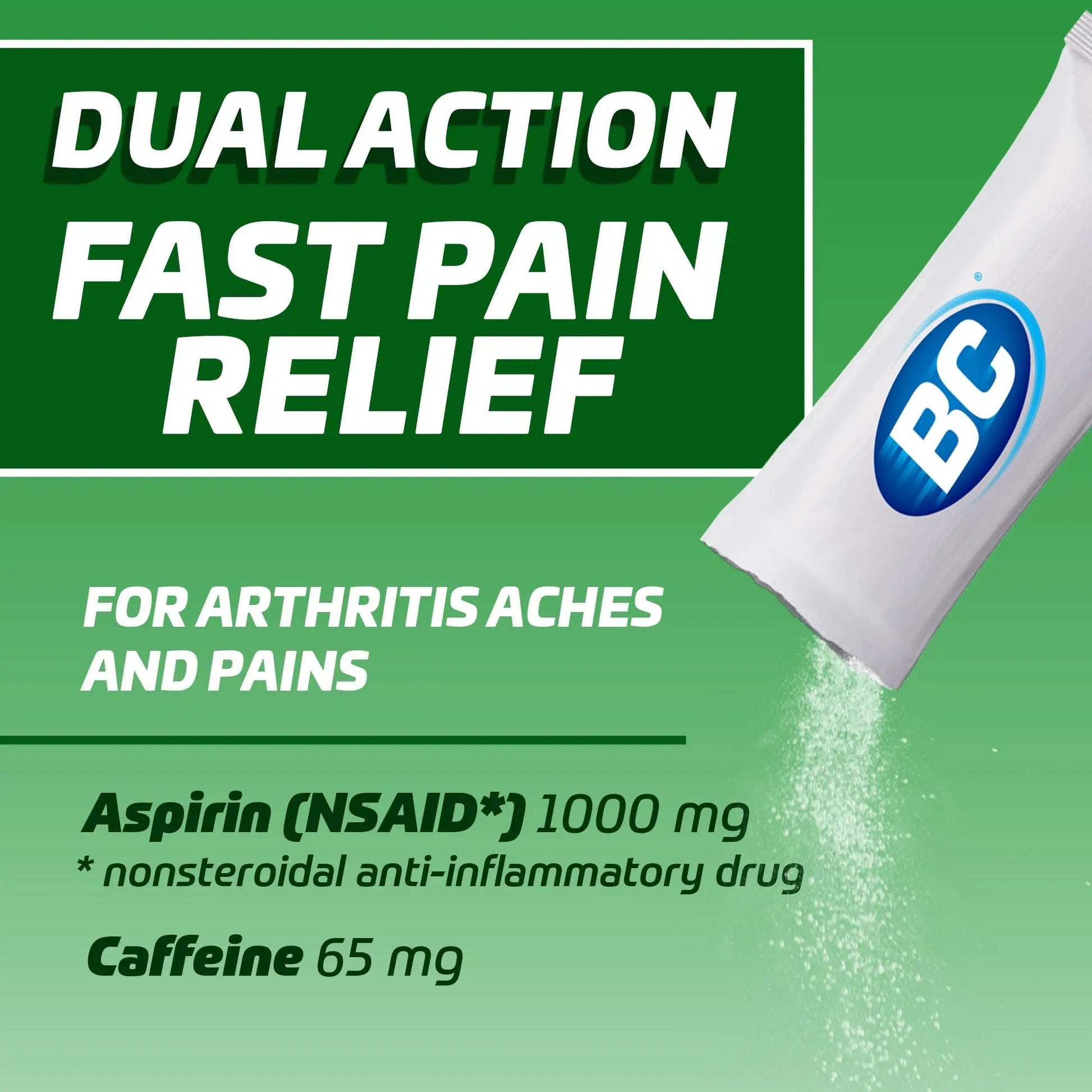 BC Pain Relief Powder, Arthritis Pain, 50 ct (Pack of 1) BC buy supplements canada