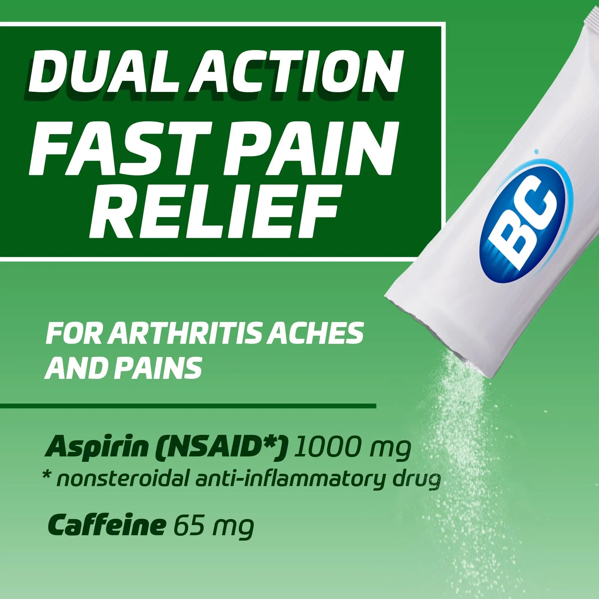 BC Pain Relief Powder, Arthritis Pain, 50 ct (Pack of 1) BC buy supplements canada