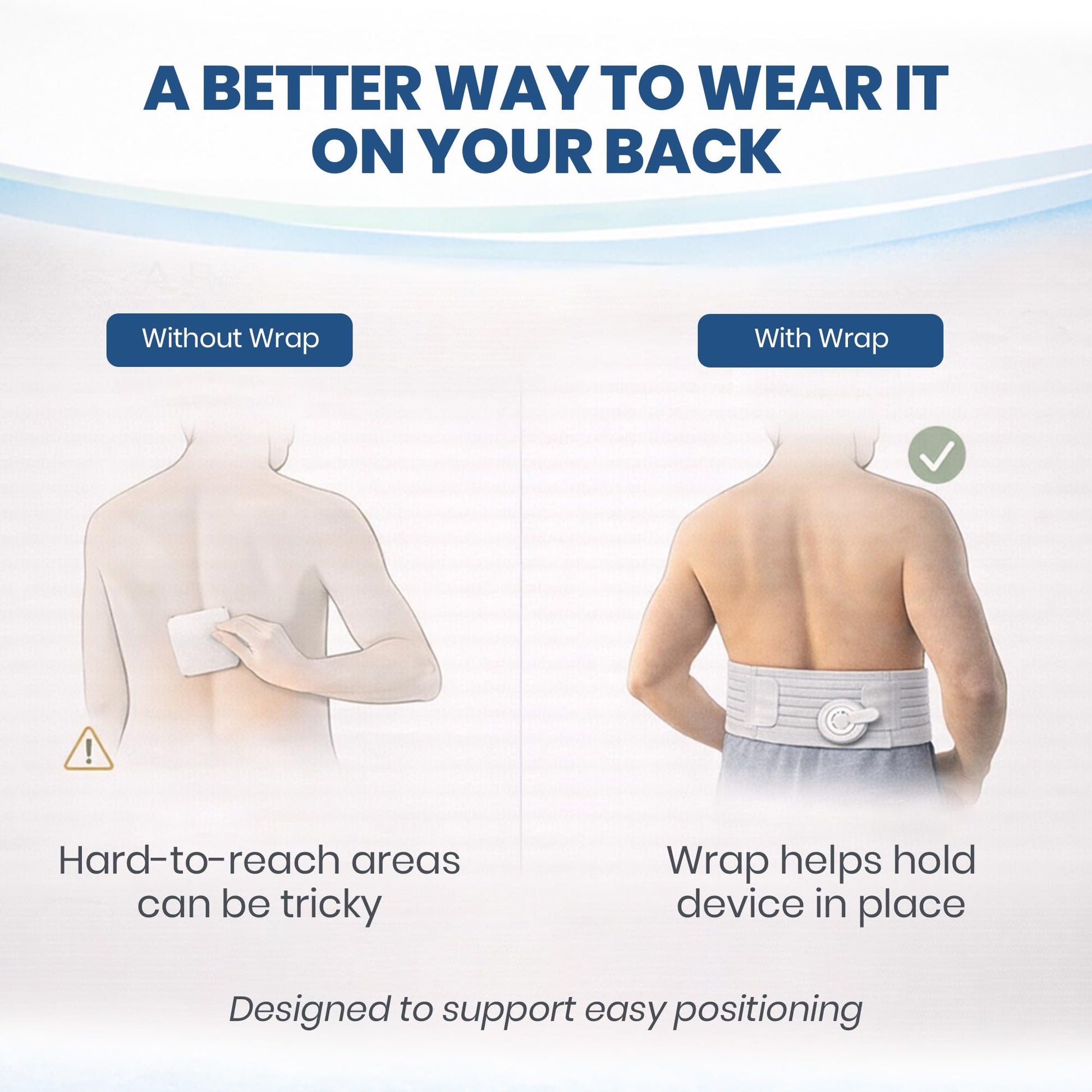 Mint Bucket ActiPatch Wearable Pain-Relief Device, Adjustable Back Wrap Kit for Lower Back, Secure Velcro Hold, Drug-Free Therapy Support, Device + Wrap Included Mint Bucket Brands buy supplements canada