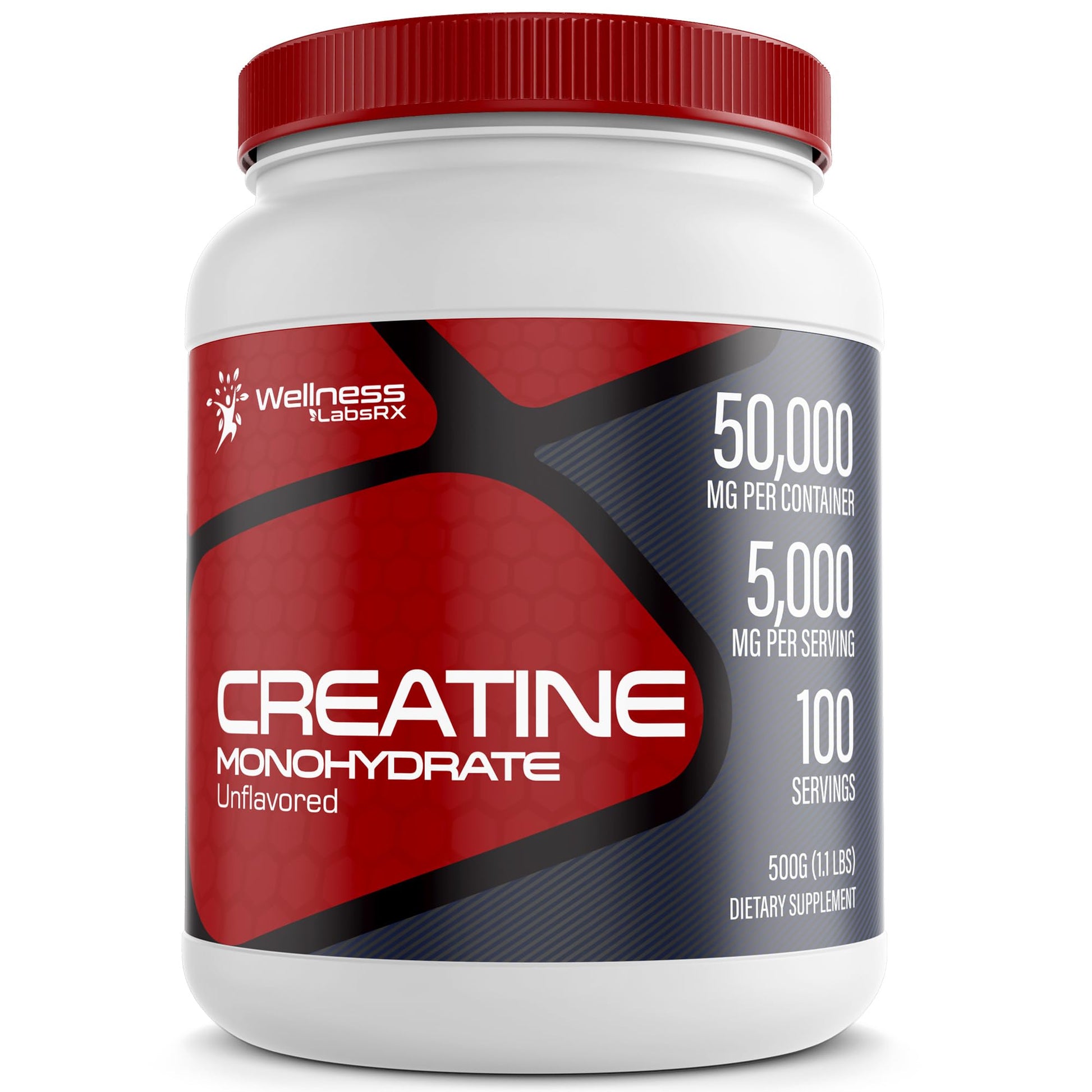 Creatine Monohydrate Powder - 5000mg Micronized for Muscle Growth, Enhanced WELLNESS LABSRX buy supplements canada