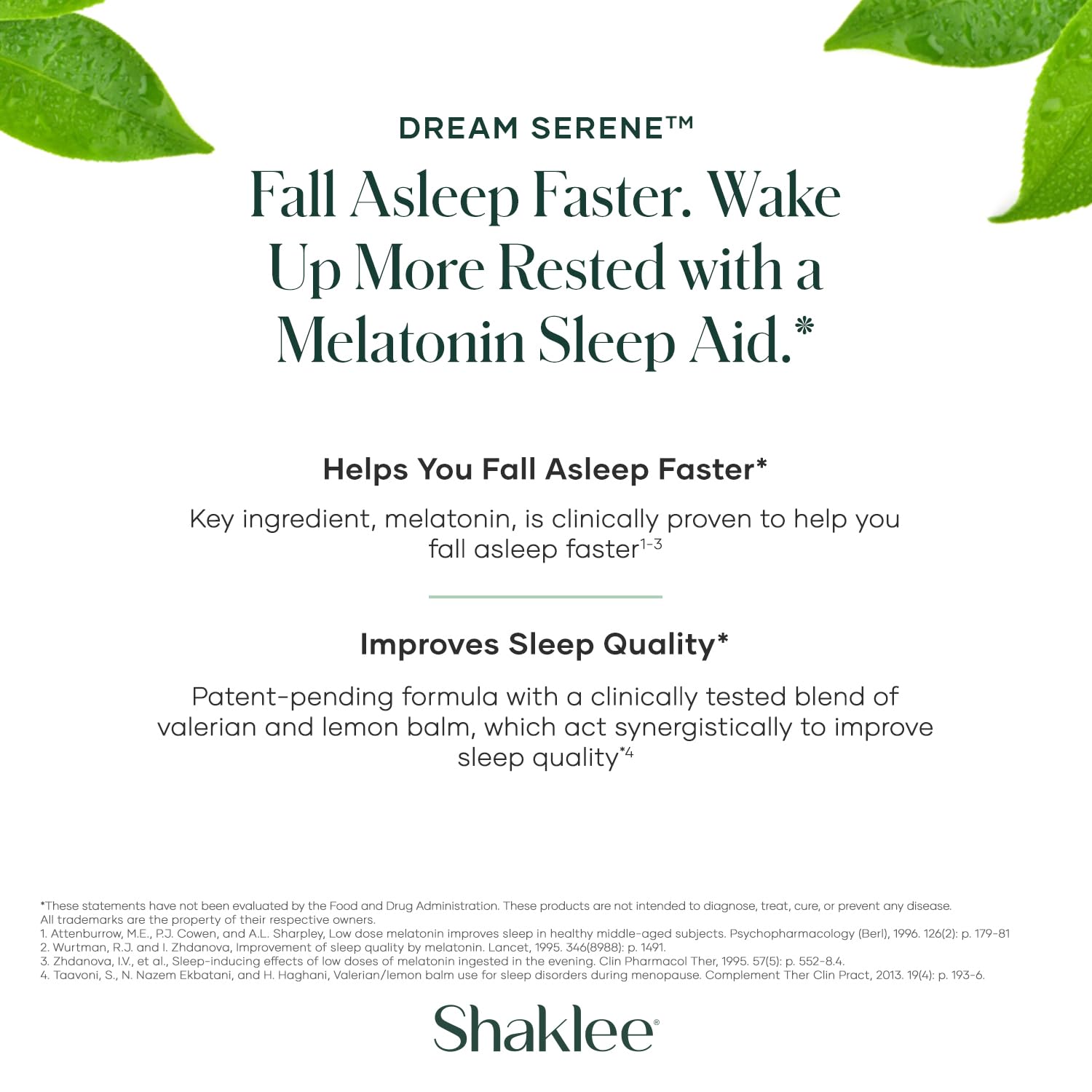 Shaklee - Dream Serene™ Melatonin Sleep Aid - Fall Asleep Faster, Wake Up Refreshed - with Melatonin, Valerian, Lemon Balm, L-Theanine - for Ultimate Beauty Sleep - 30 Softgels Shaklee buy supplements canada
