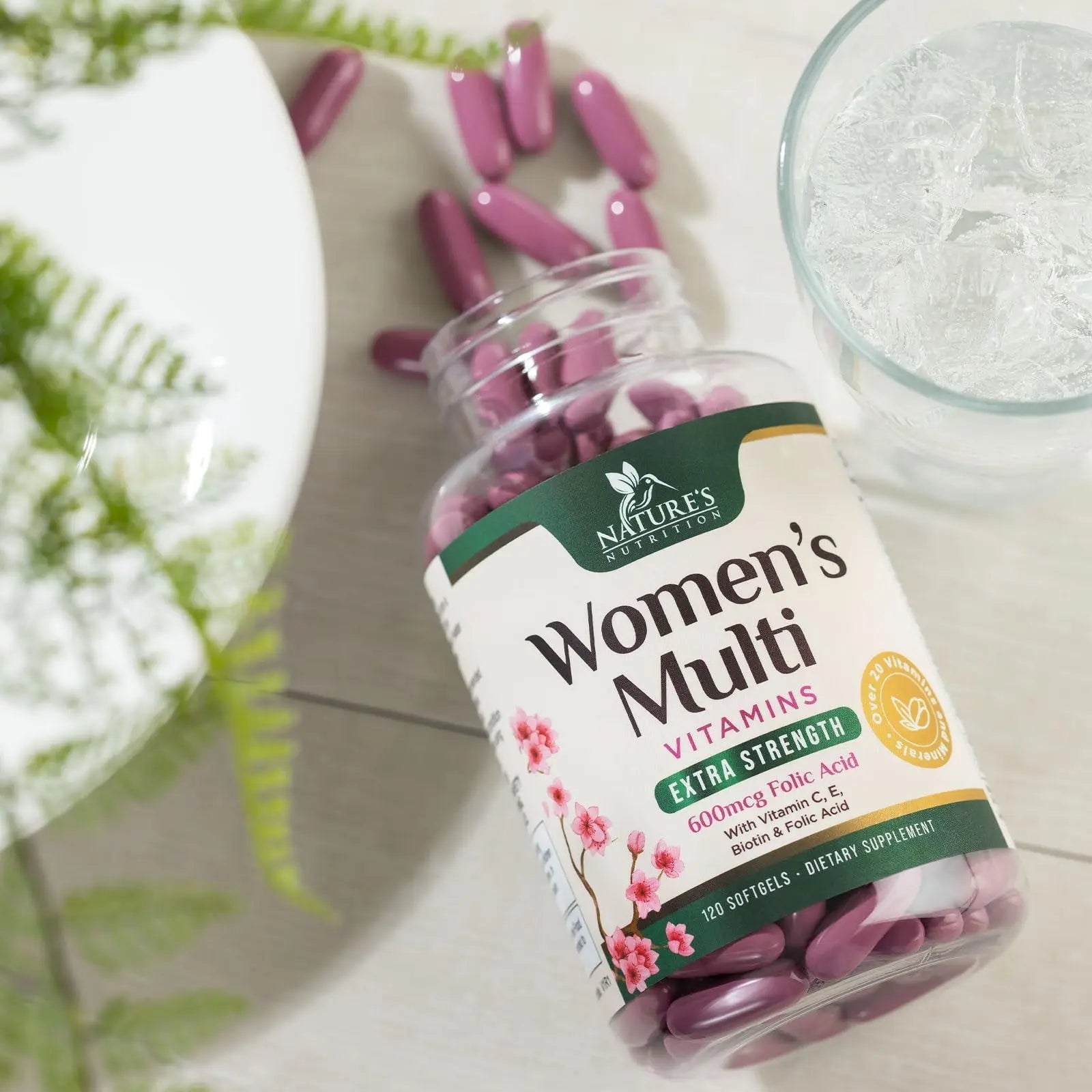 Multivitamin for Women - Complete Daily Womens Multivitamins with Calcium, Folic Acid, Vitamin A, C, D, E, & B Vitamins Nature's Nutrition buy supplements canada