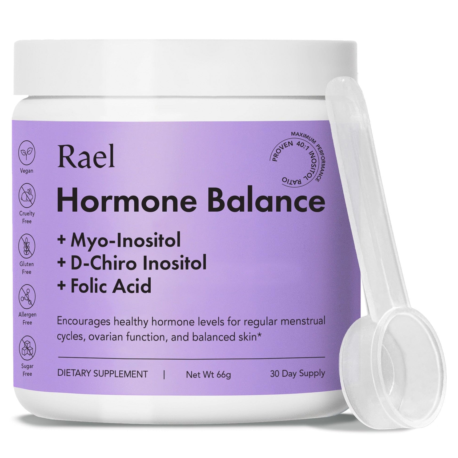Rael Hormone Balance for Women, Myo Inositol Powder - Myo-Inositol & D-Chiro Inositol Rael buy supplements canada