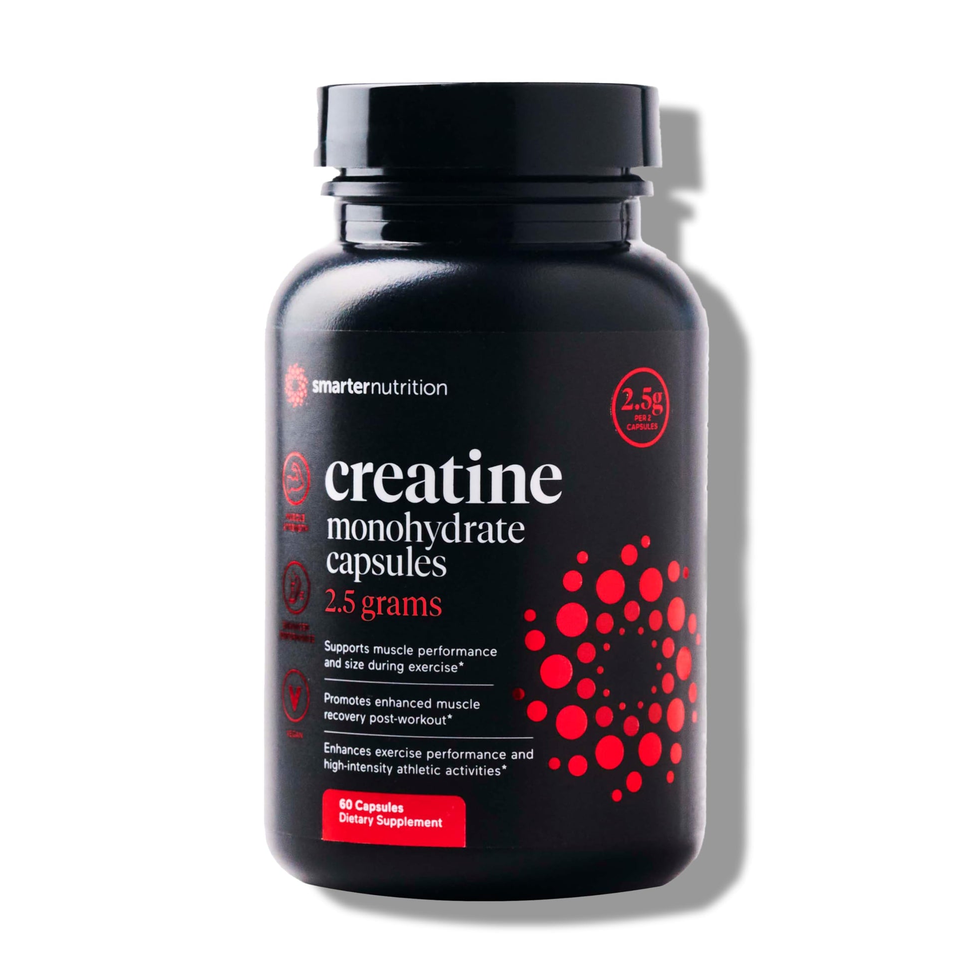 SMARTERNUTRITION Creatine Monohydrate Pills with 2500mg (2.5g) Per Serving, Vegan Capsules - Pre & Post Workout Recovery Support, Promotes Muscle Mass &. Endurance - 60 Count[30-Day Supply] SMARTERNUTRITION buy supplements canada