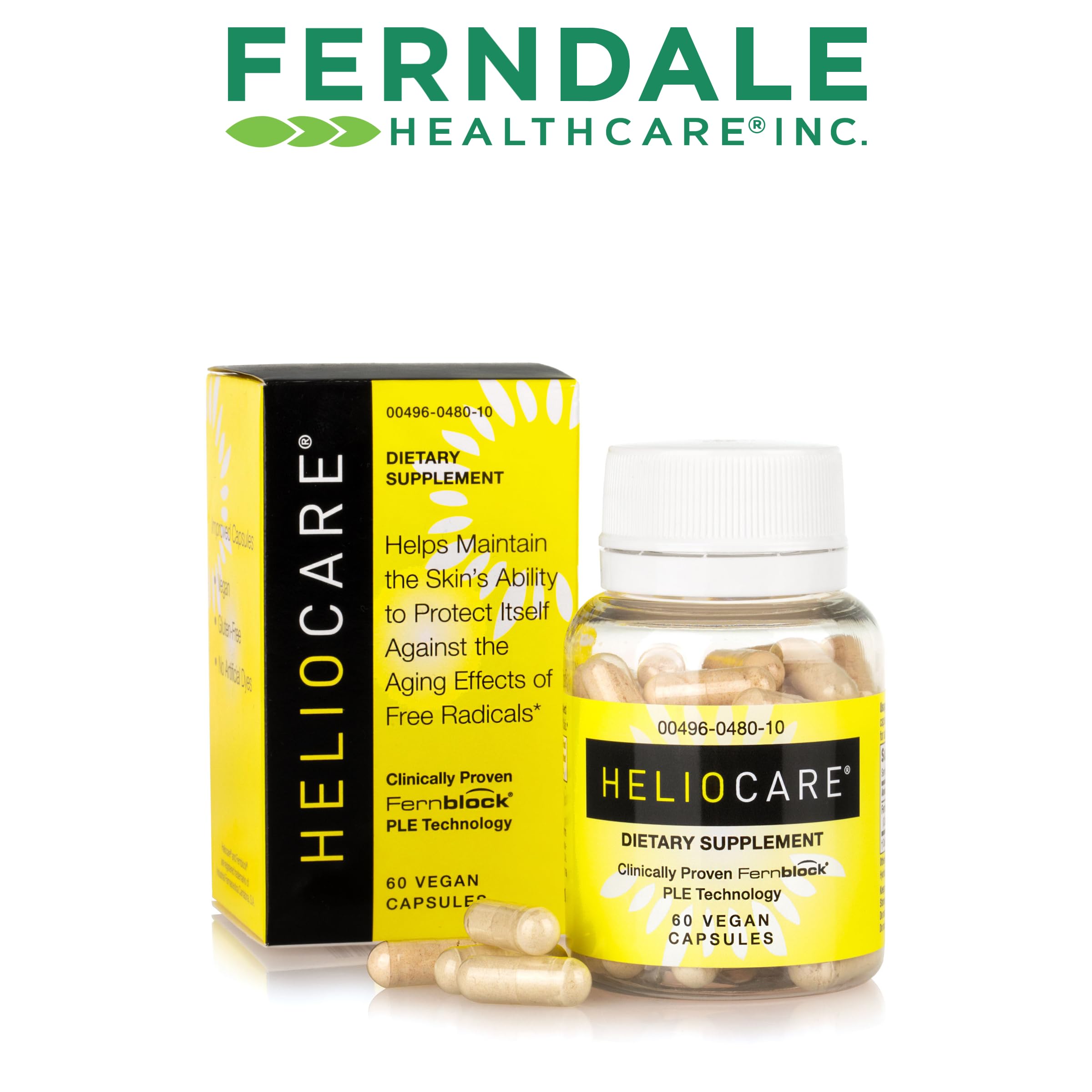 Heliocare Skin Care Dietary Supplement: 240mg Polypodium Leucotomos Extract Pills - Antioxidant Rich Formula with Fernblock Heliocare buy supplements canada