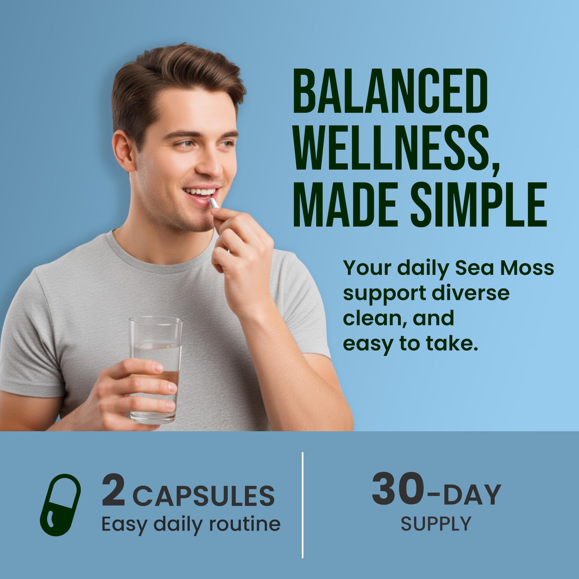 CHARMSVEDA Sea Moss Capsules with Ashwagandha, Bladderwrack & Burdock – Overall Wellness & Immune Support, Support Digestive & Gut Health* – 60 Vegan Capsules CHARMSVEDA buy supplements canada