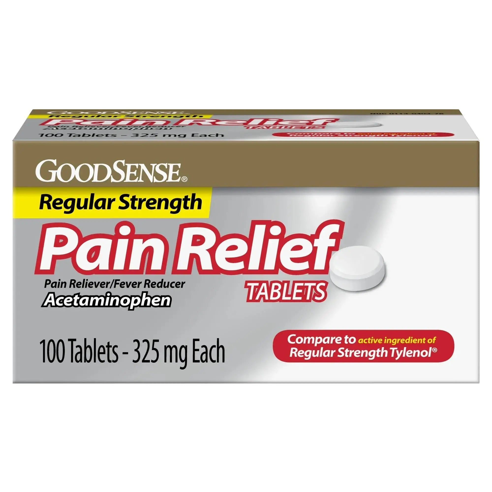 Pain Relief, Acetaminophen Tablets 325 mg, Regular Strength, Pain Reliever and Fever Reducer GoodSense buy supplements canada