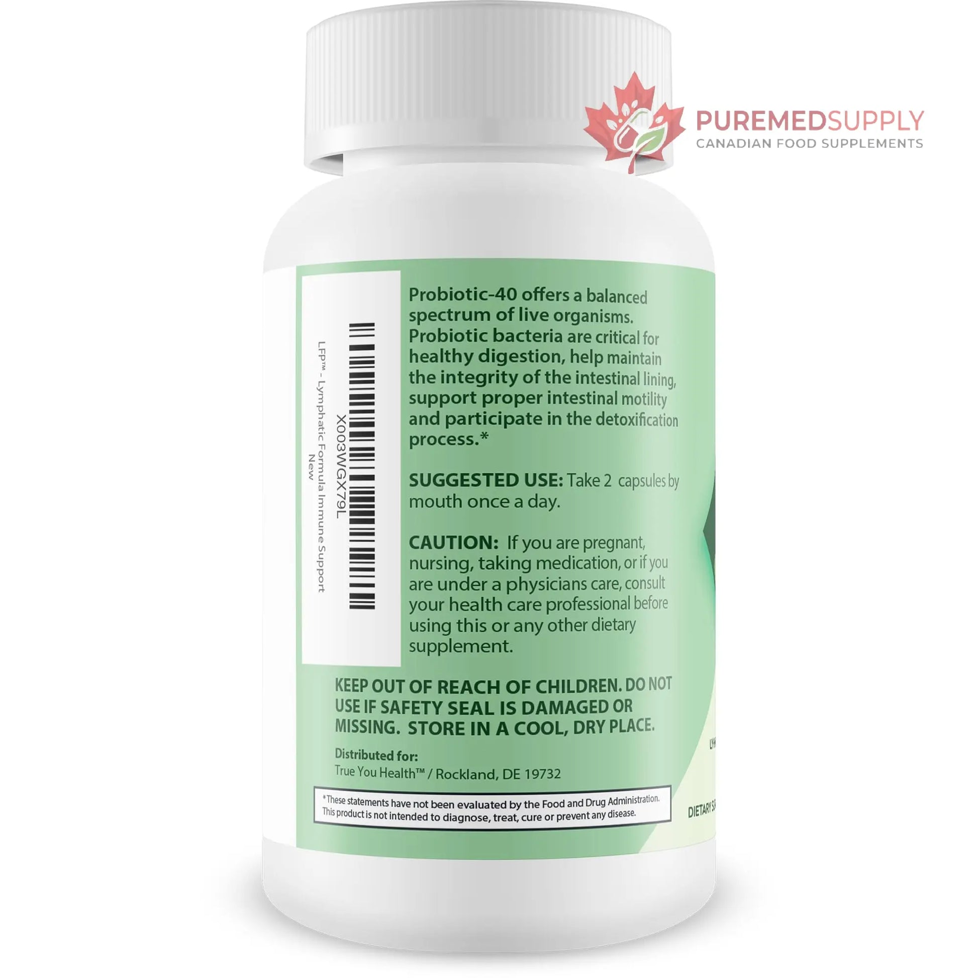 LFP - Lymphatic Formula Pro 2000 Immune Support & Probiotic - Lymphatic Support Supplement to Promote Healthy Immune System & Lymphatic Function - Aid Immune Response, Gut Health, & Overall Health True You Health buy supplements canada