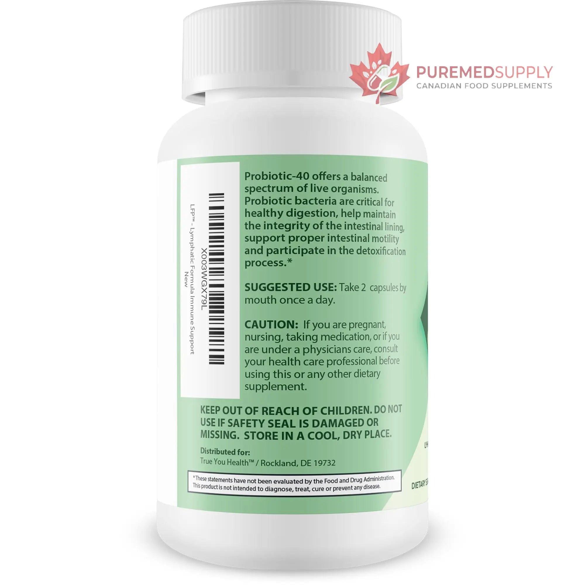 LFP - Lymphatic Formula Pro 2000 Immune Support & Probiotic - Lymphatic Support Supplement to Promote Healthy Immune System & Lymphatic Function - Aid Immune Response, Gut Health, & Overall Health True You Health buy supplements canada