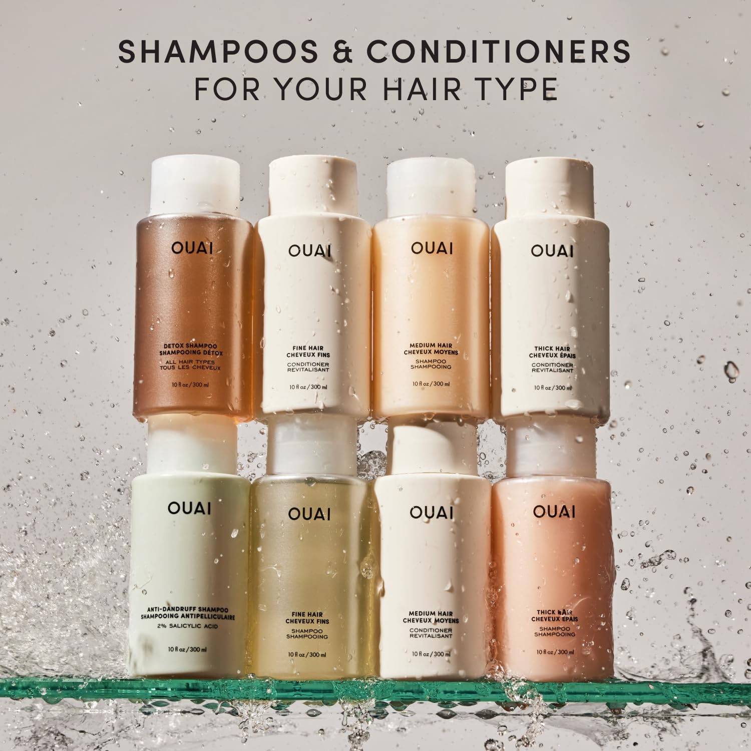 OUAI Medium Shampoo Refill - Hydrating Shampoo with Coconut Oil, Babassu, Kumquat Extract and Keratin - Strengthens, Nourishes and Adds Shine - Paraben, Phthalate and Sulfate Free Hair Care (32 Fl Oz) OUAI buy supplements canada