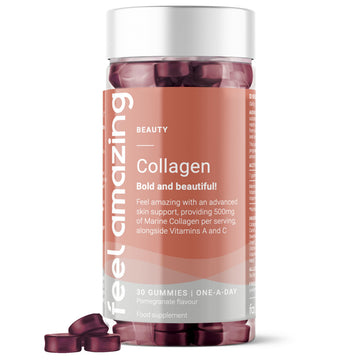 Collagen Gummies with Vitamins A and C, 500mg of Marine Collagen Per Serving, Advanced Skin Support, Feel Amazing buy supplements canada