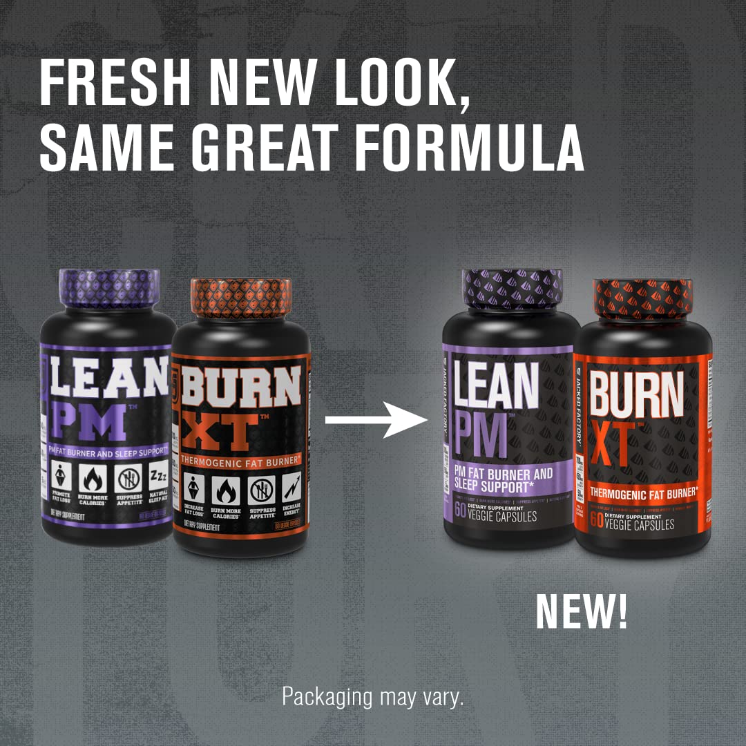 Jacked Factory Burn XT Thermogenic Fat Burner & Lean PM Nighttime Jacked Factory buy supplements canada