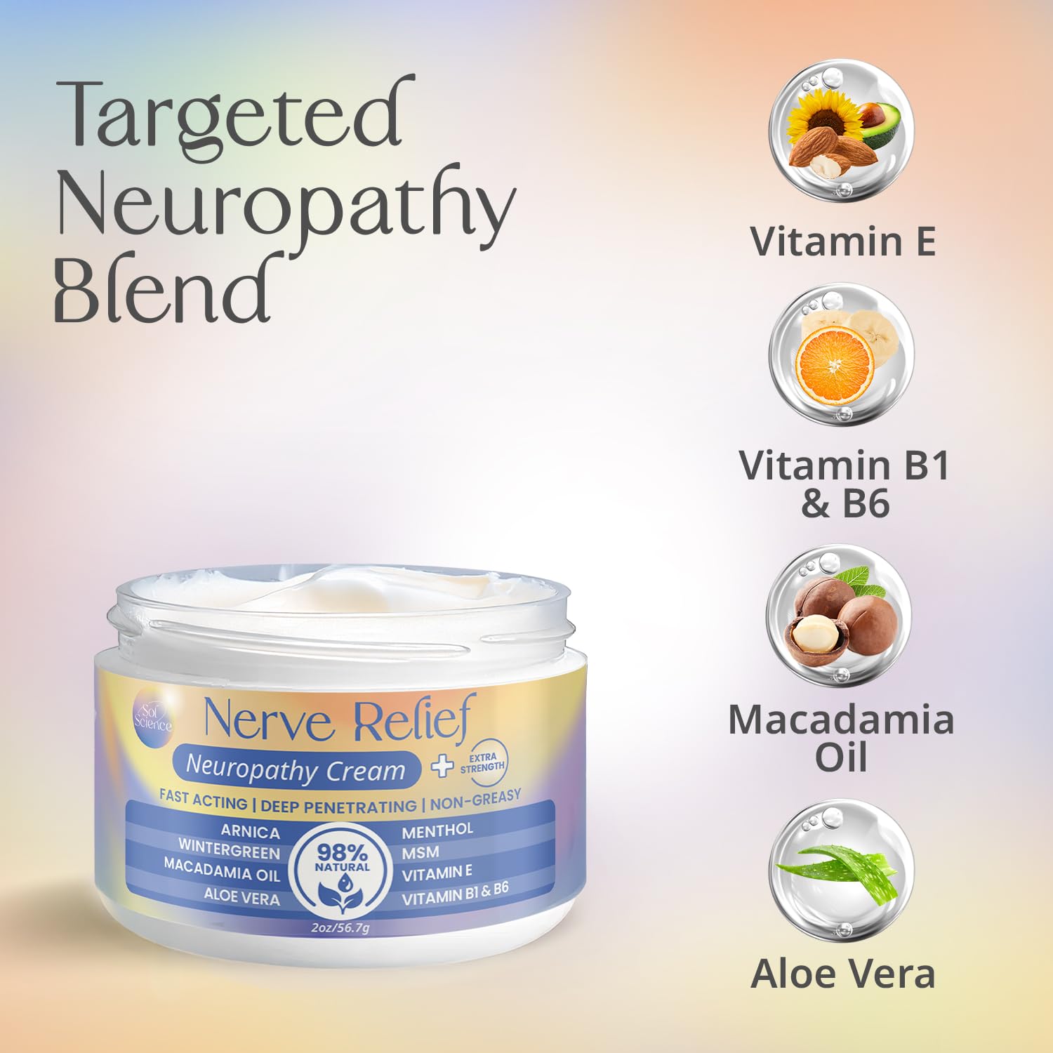 PURPLE CANYON Nerve Pain Relief Cream for Neuropathy – for Feet & Legs | MSM, Arnica, Alpha Lipoic Acid | Fast-Absorbing, Non-Greasy Formula | 2 oz PURPLE CANYON buy supplements canada