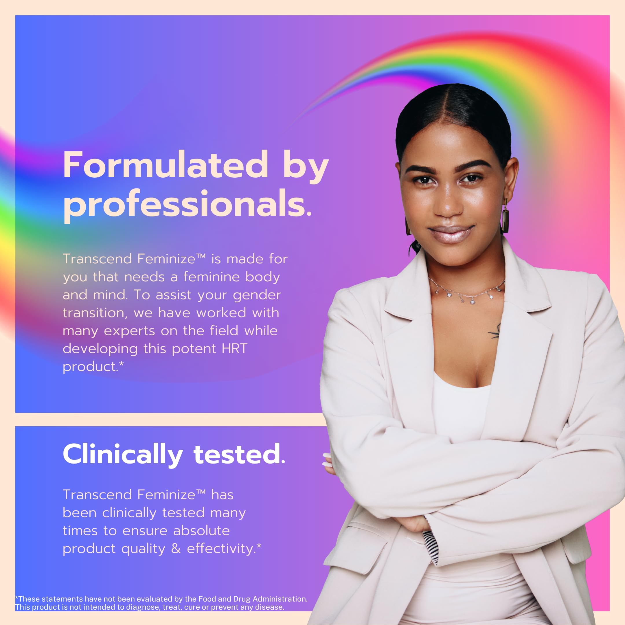FEMINIZE Transcend HRT Pills for Estrogen - Potent HRT Estrogen Complex - Big Breats Soft Skin Feminizer FEMINIZE buy supplements canada