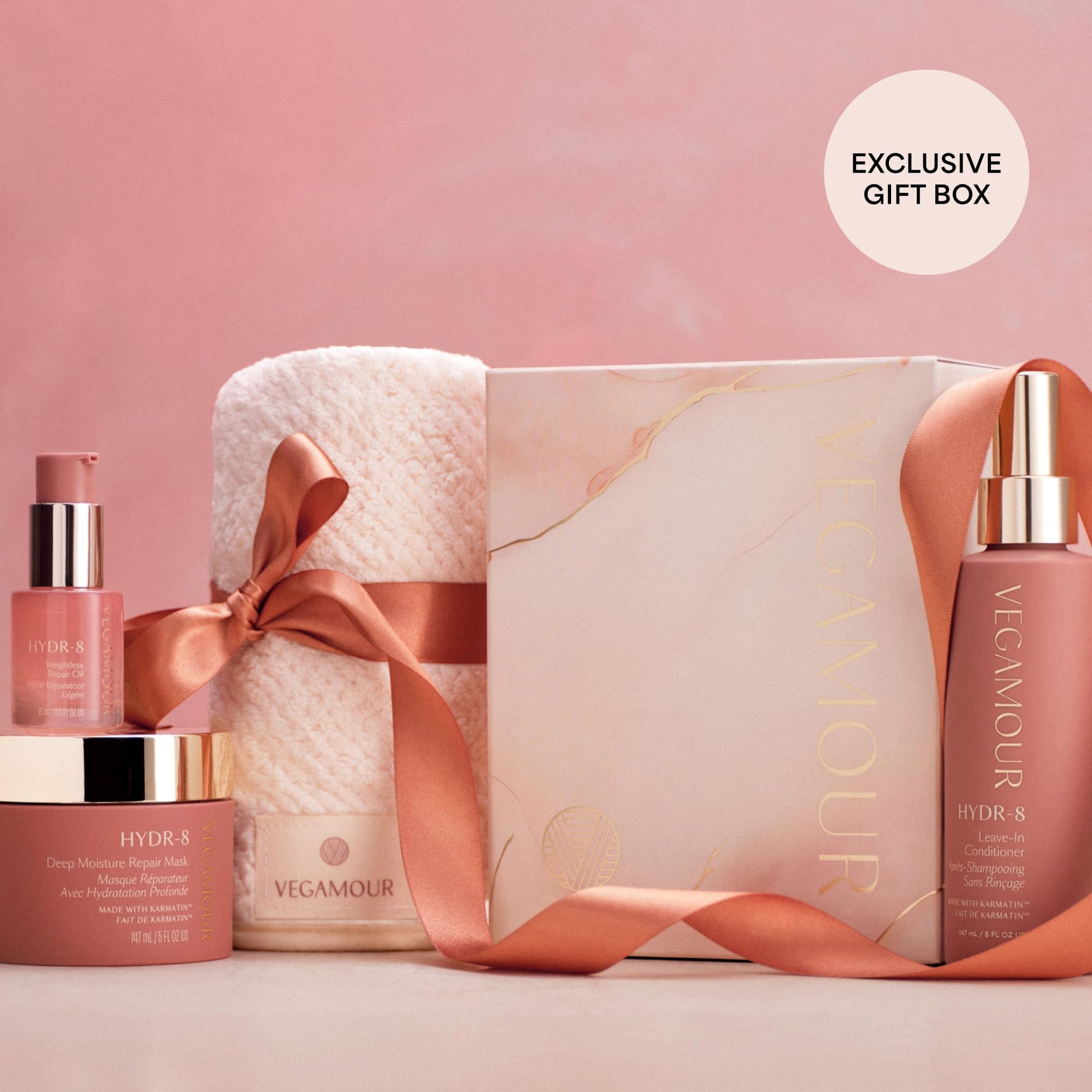 VEGAMOUR HYDR-8 Restorative Ritual Kit - Deep Hydrating Hair Mask, Repair Oil, and Leave In Conditioner Gift Set - $130 Value VEGAMOUR buy supplements canada