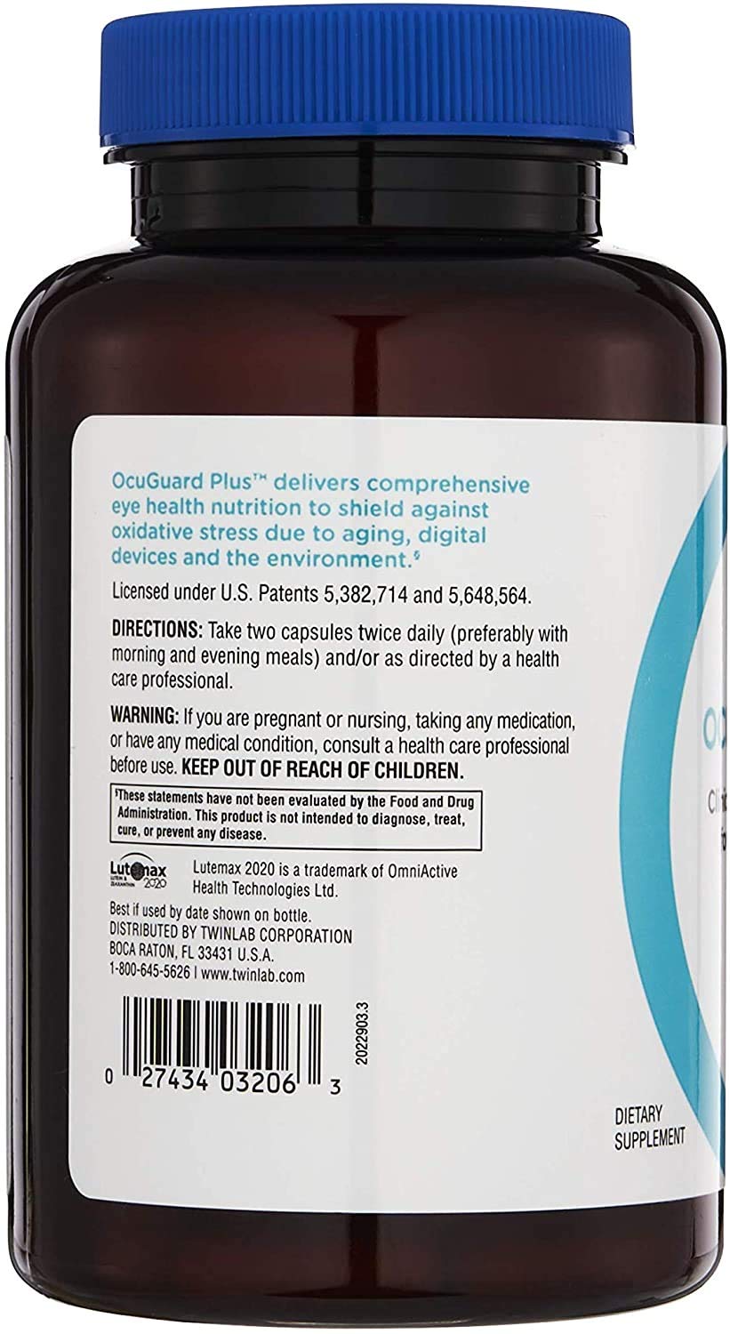 Twinlab Ocuguard Plus - Eye Supplement with Zinc, Vitamin A, C & D - 60 Veggie Capsules Twinlab buy supplements canada