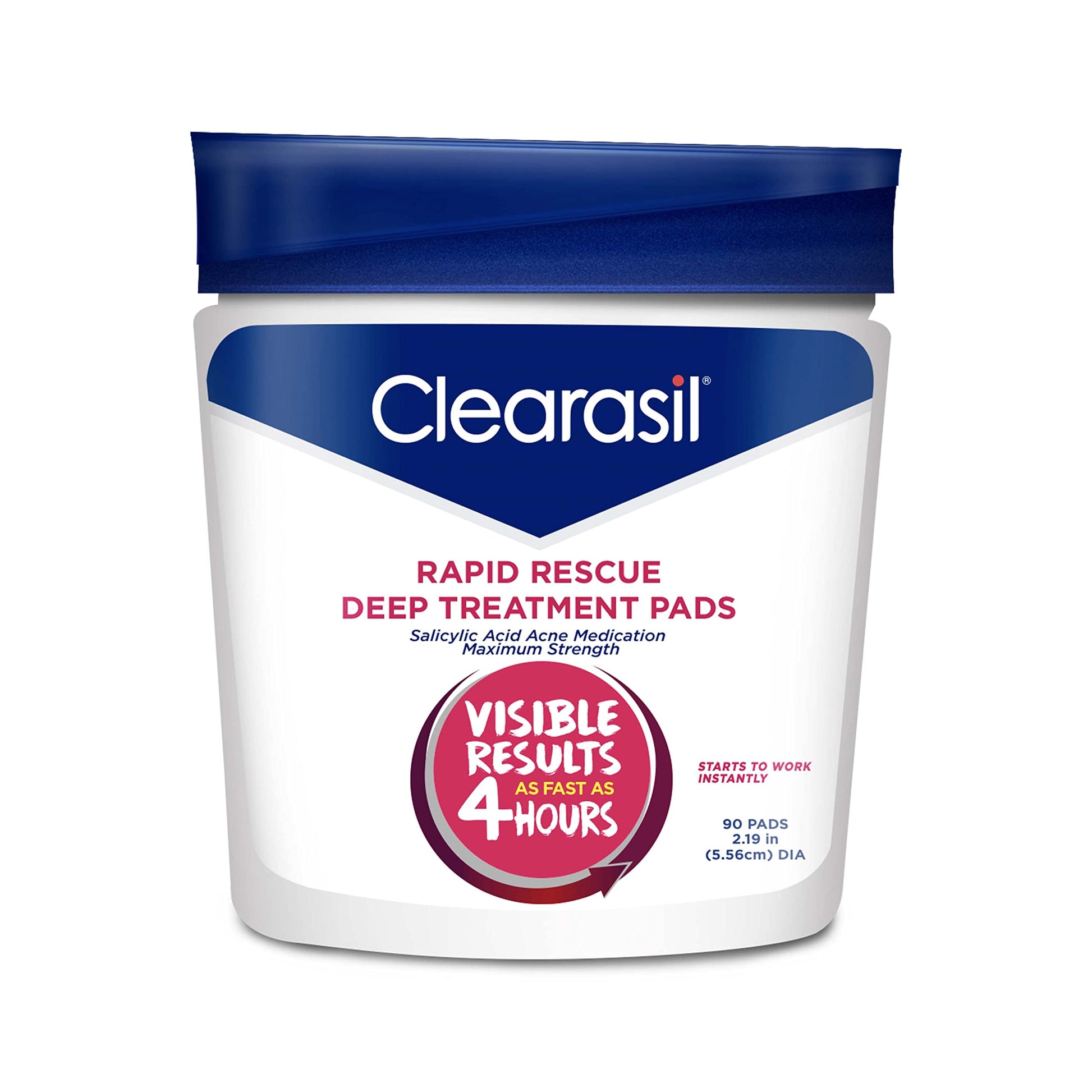 Clearasil Rapid Rescue Deep Treatment Acne Face Pads, Maximum Strenght with 2% Salicylic Acid Acne Clearasil buy supplements canada