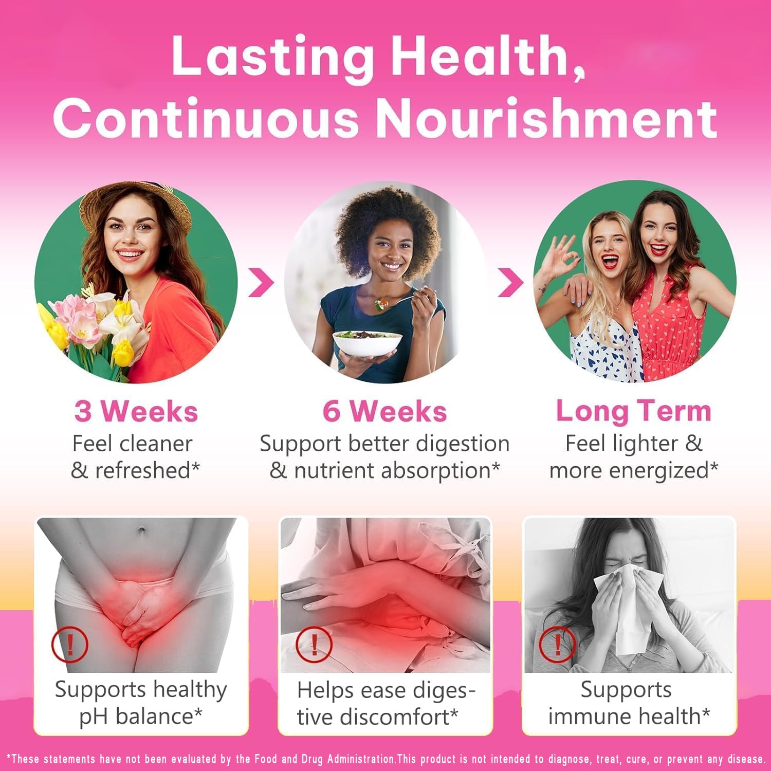 KEDISOM Premium Feminine Balance Gummies - for Women’s Health & Wellness - Immune Support - Vegan, Gluten-Free - Hawaiian Pineapple - 60 Gummies - 30 Servings KEDISOM buy supplements canada