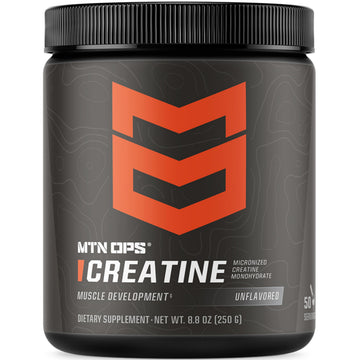 MTN OPS Micronized Creatine Monohydrate Powder – Unflavored 5 g per Serving, 50 Servings – Pure Creatine for Men for Muscle Recovery & Strength Training MTN OPS buy supplements canada