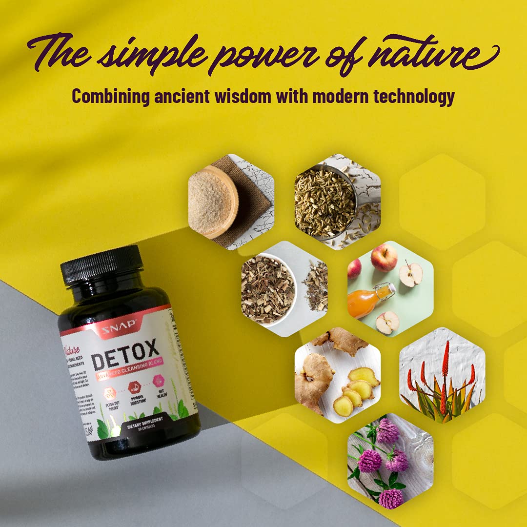 Snap Supplements Detox Cleanse Capsules - Advanced Blend for Full Body Detox & Cleans Snap Supplements buy supplements canada