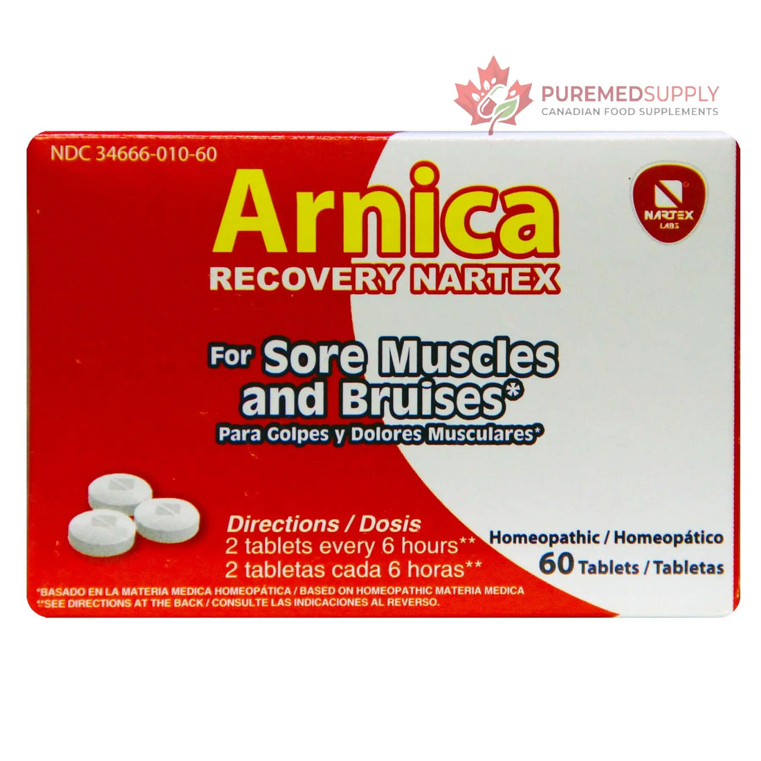 Arnica Recovery TABS NARTEX NARTEX LABS buy supplements canada