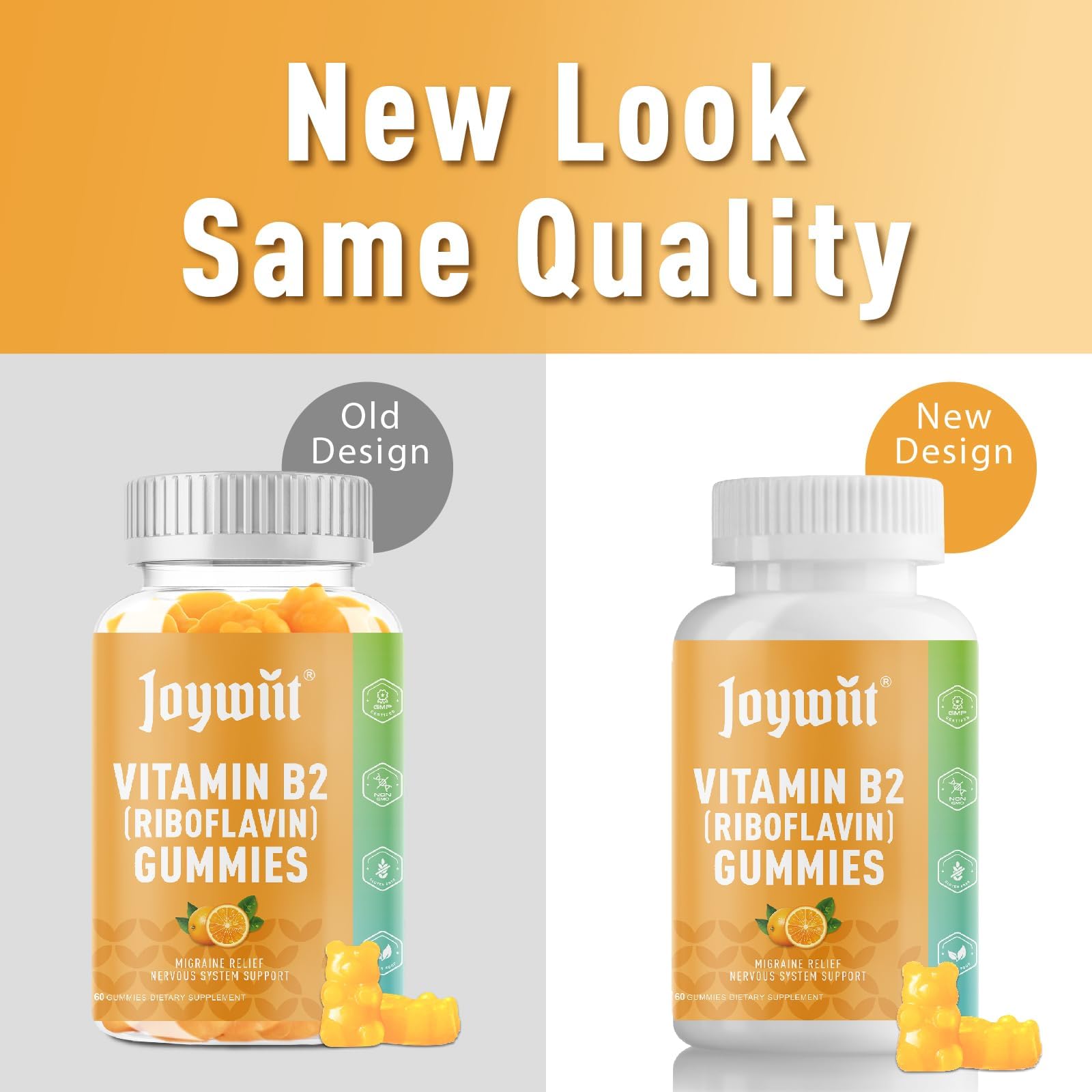 Joywiit Vitamin B2 Gummies | Riboflavin 400mg | B2 Vitamin 400mg Chewable for Adults and Kids, Migraine Relief & Energy and Nervous System Support Joywiit buy supplements canada