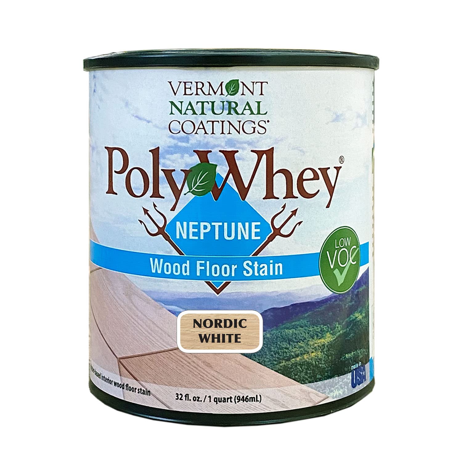 Vermont Natural Coatings PolyWhey Neptune Wood Floor Stain - Nordic White - Quart Vermont Natural Coatings buy supplements canada