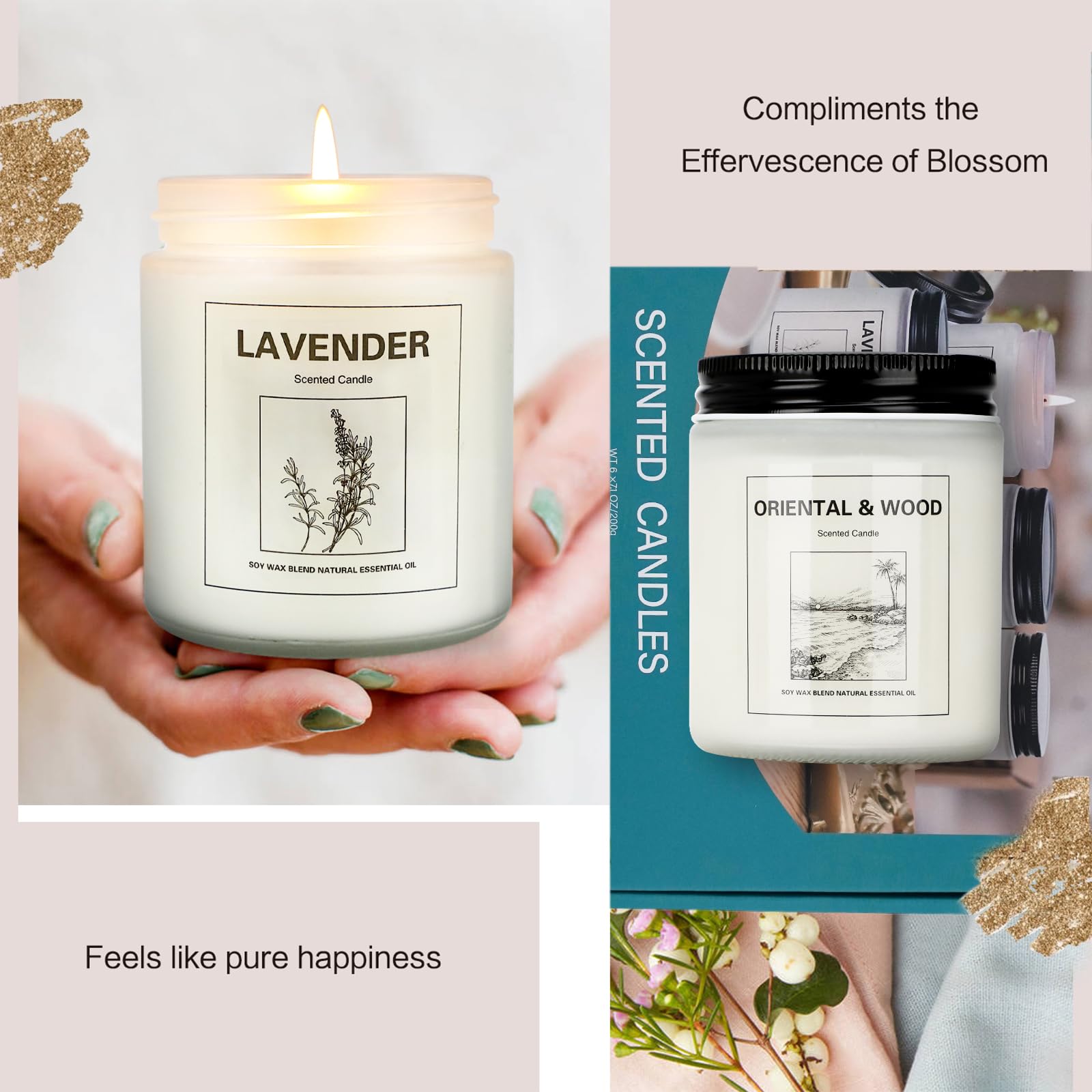 6 Pack Scented Candles, Aromatherapy Candles Gifts Set for Women, 42.6 oz 300 Hour Long Lasting YINUO LIGHT buy supplements canada