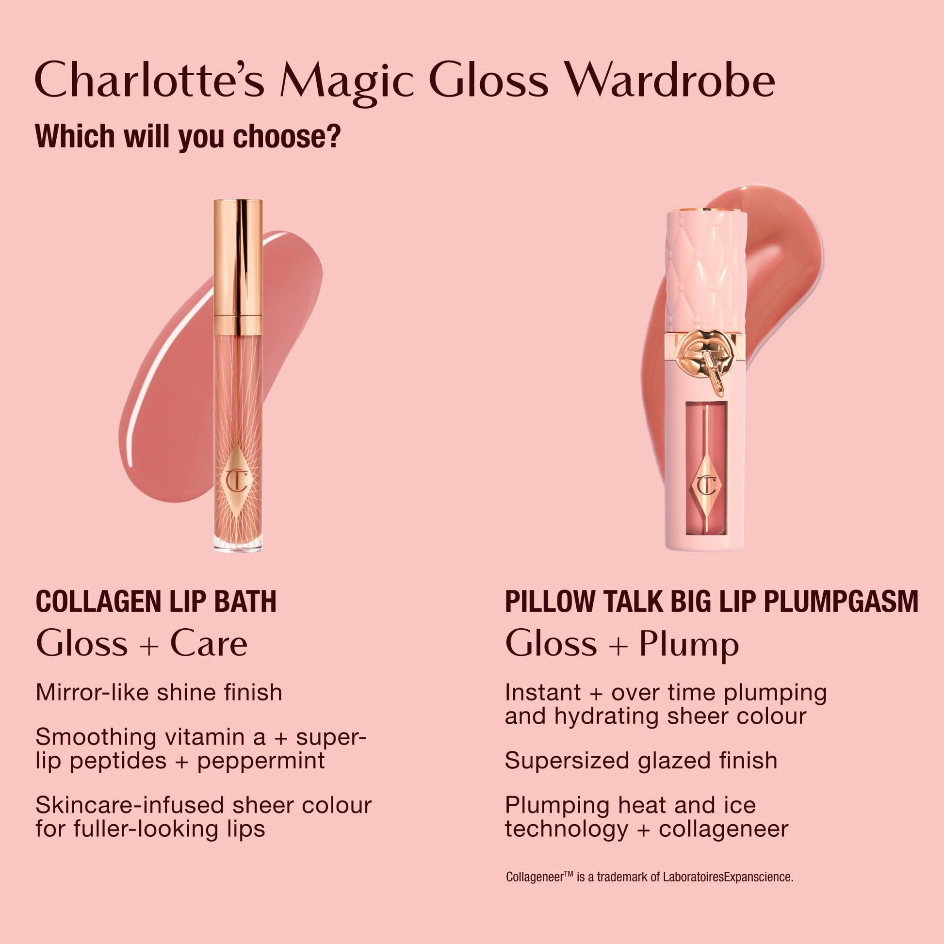 Charlotte Tilbury Pillow Talk Plumpgasm Lip Gloss - Hydrating Lip Plumper with Hyaluronic Acid & Plumpgasm Heat + Ice Technology for Juicy, Glossy Fullness - Fair/Medium Charlotte Tilbury buy supplements canada